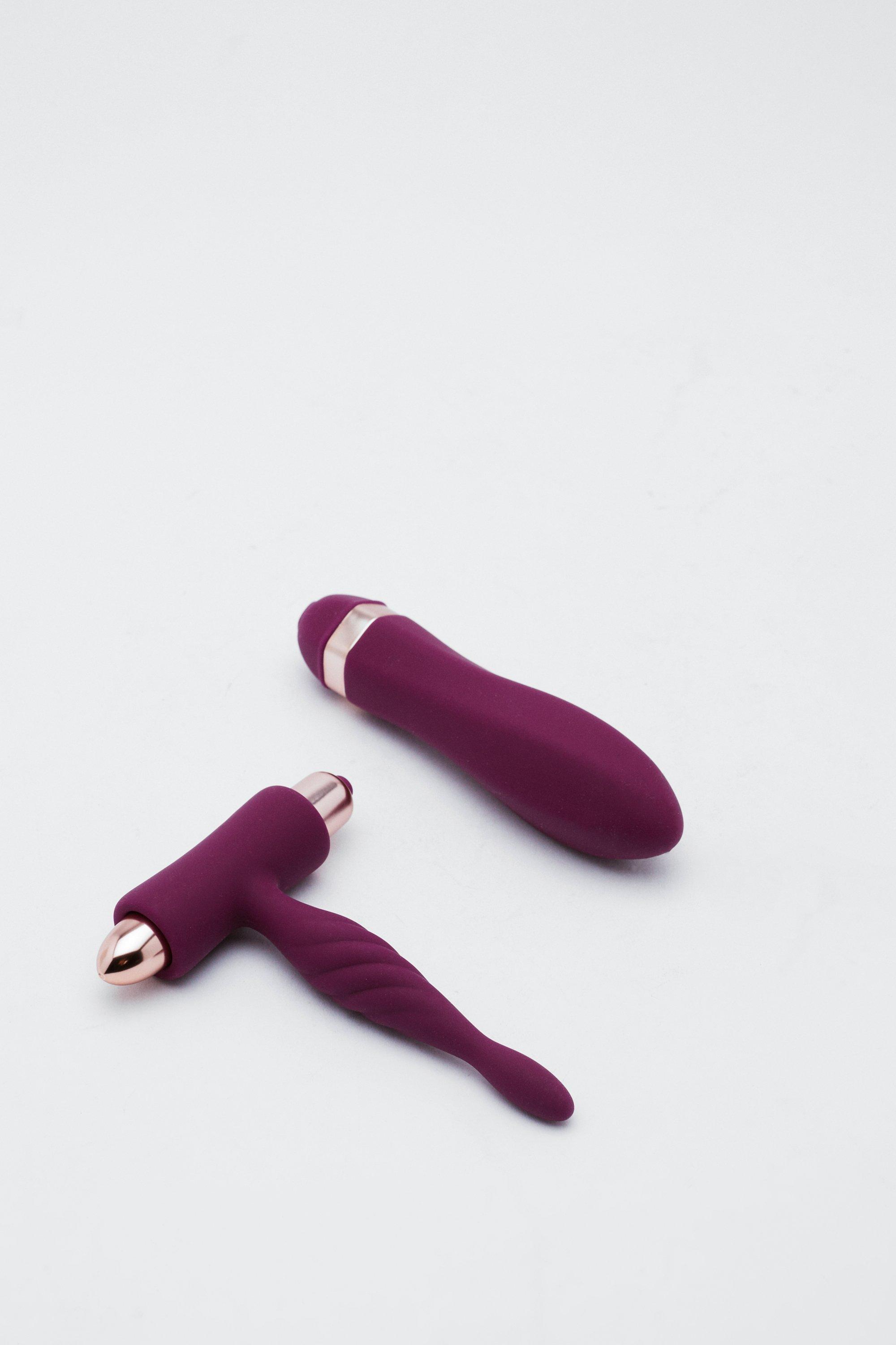 Clitoral and Anal Vibrators Sex Toy Set