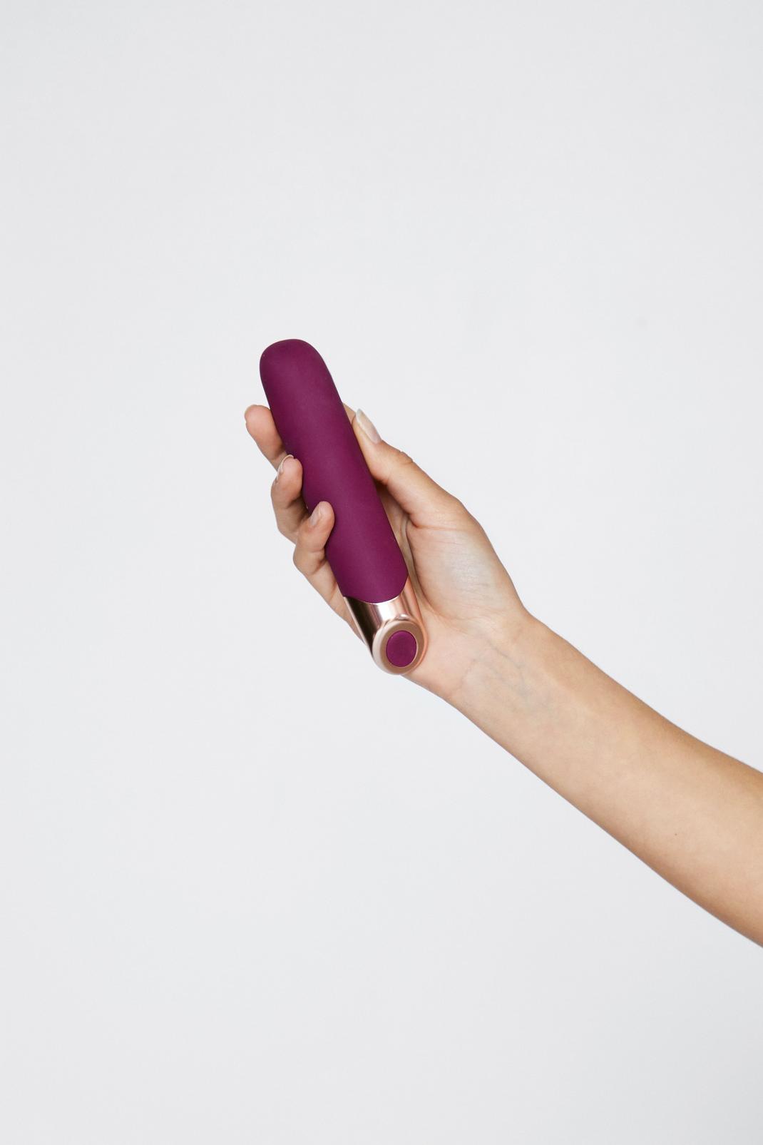Plum Rechargeable 10 Speed Vibrator image number 1
