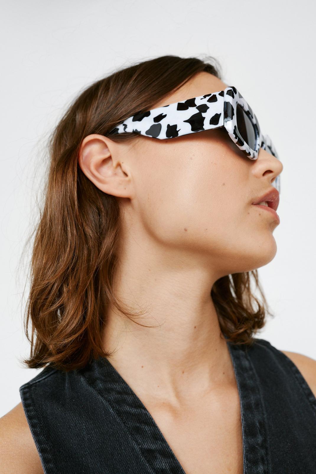 Mono Rectangle Cow Sunglasses image number 1