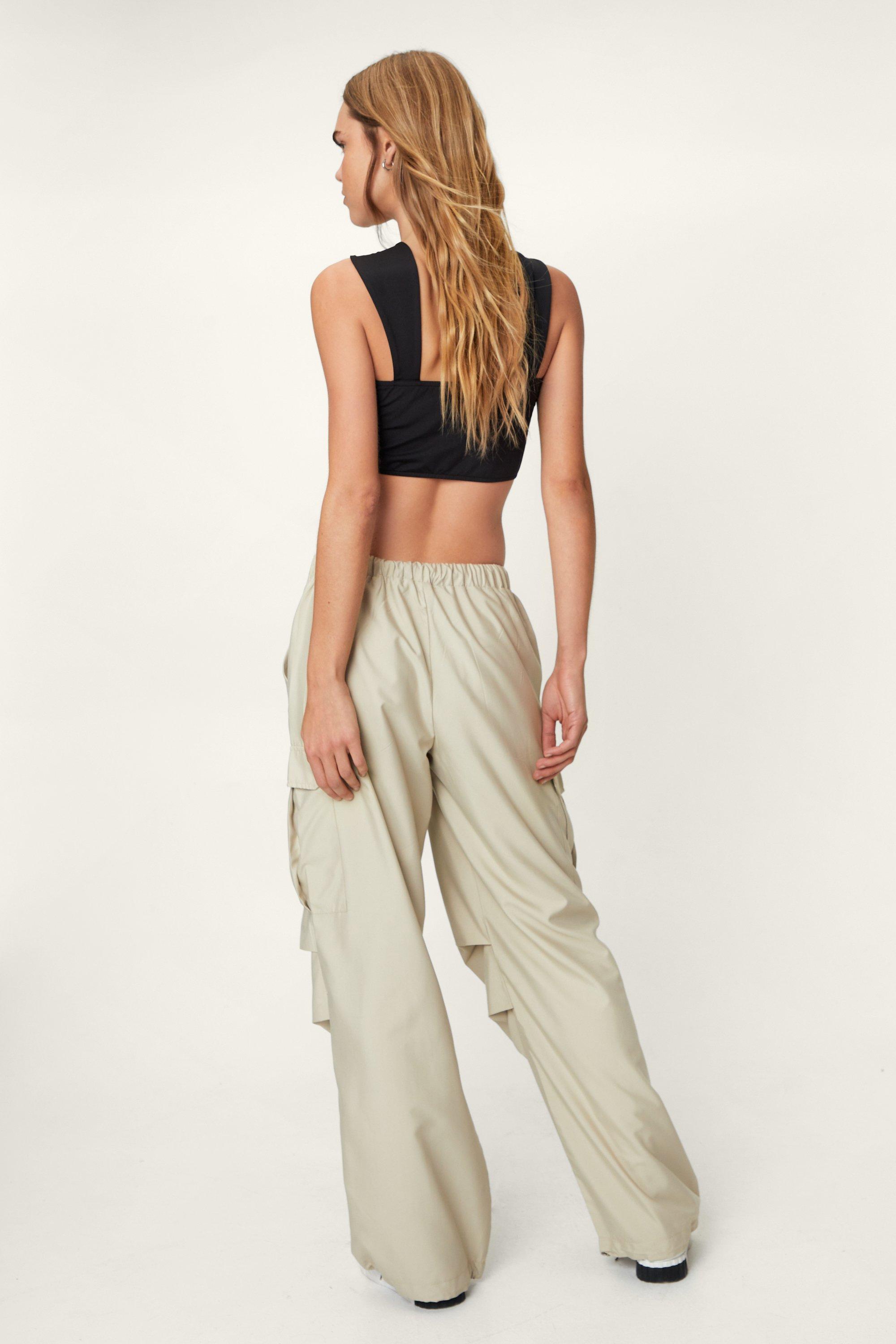 Cuffed bottom 2024 cargo pants