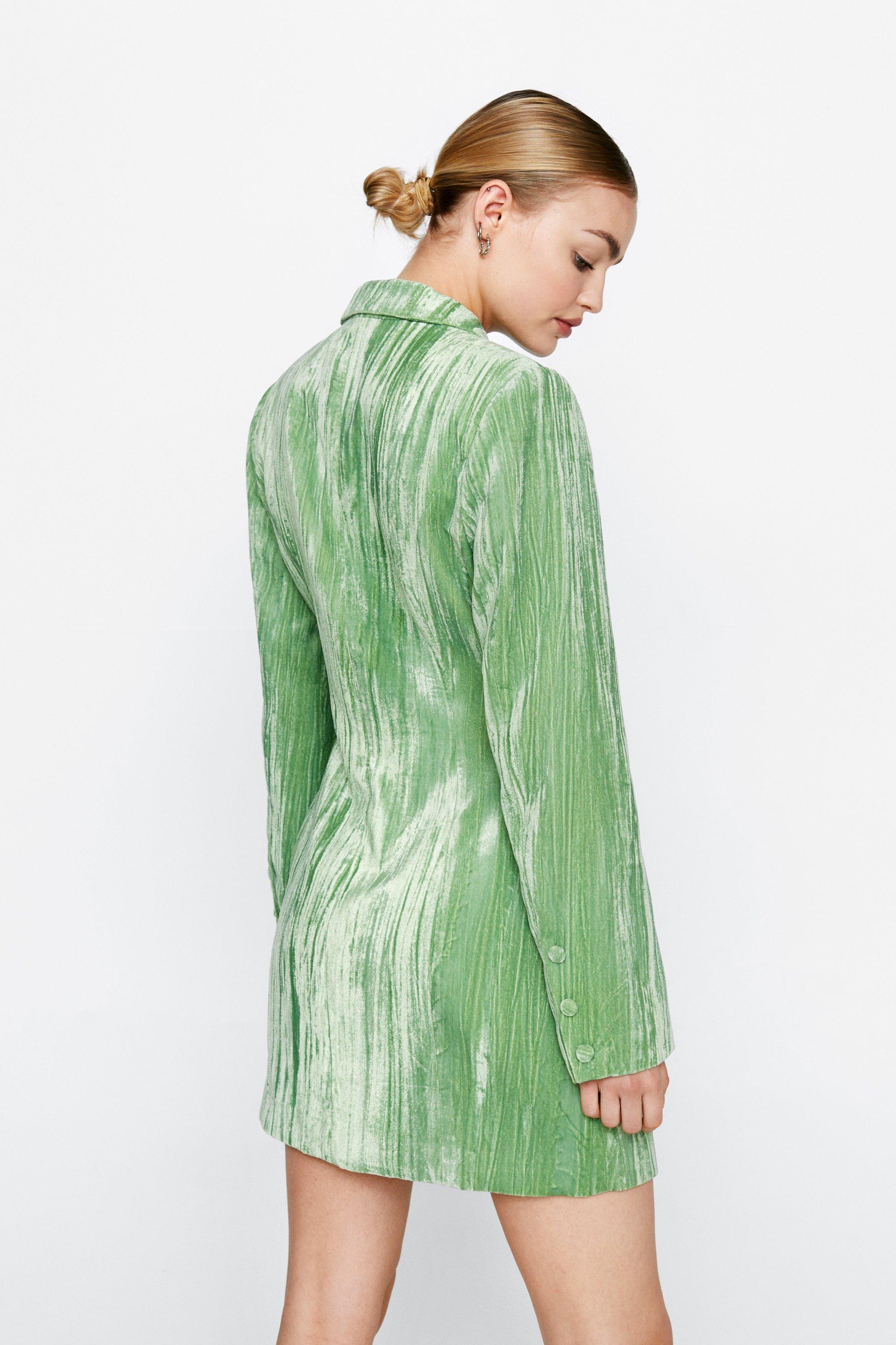 Nasty gal green outlet velvet dress