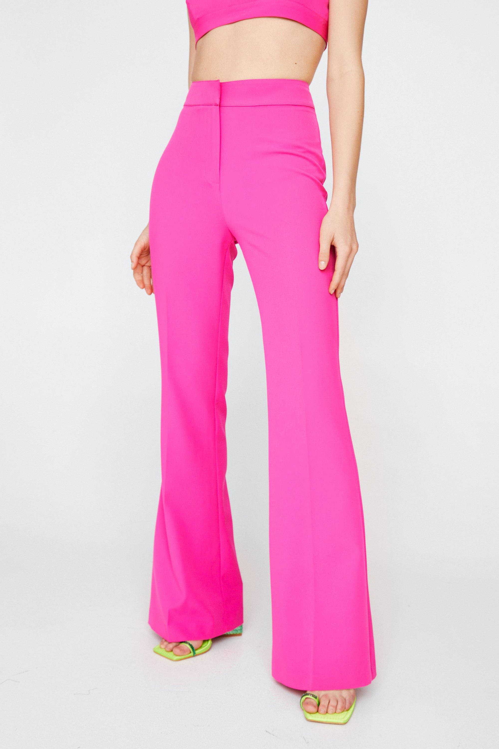 Tailored Flared Wide Leg Trousers