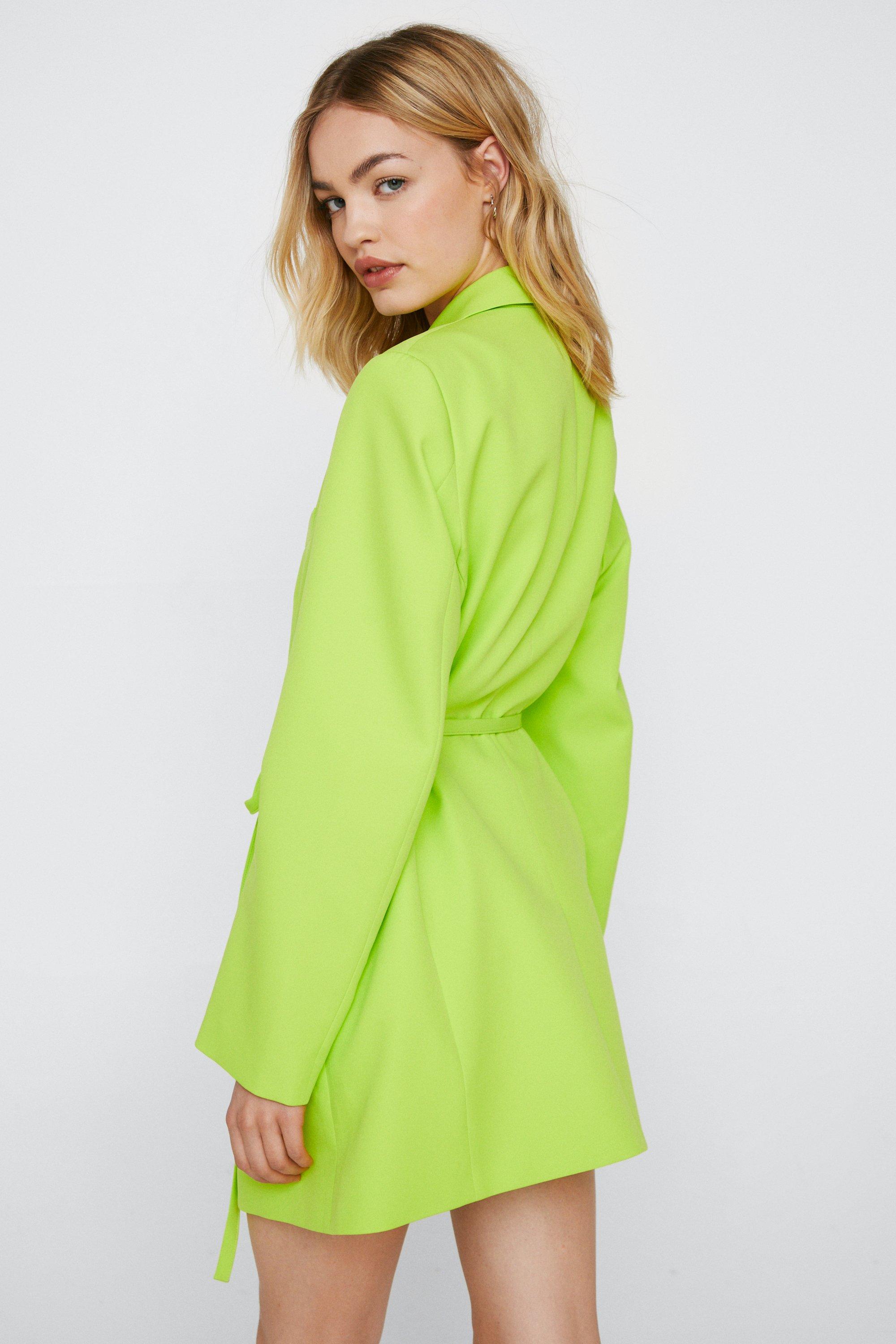 Nasty gal on sale green blazer dress