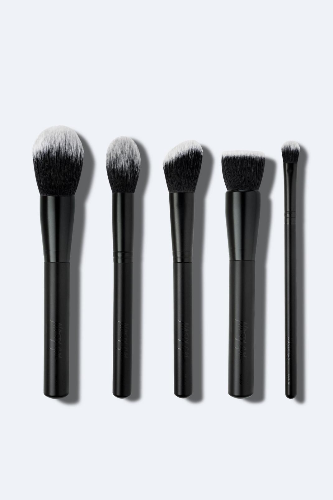 Black Nasty Gal Beauty Face Brush Set image number 1