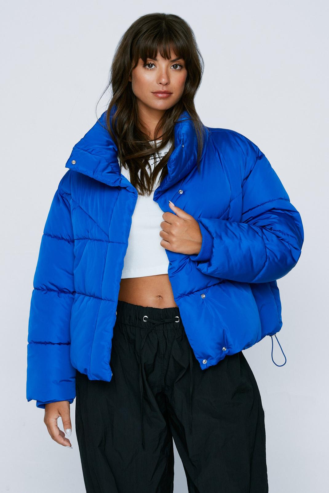 Plus Size High Neck Puffer Jacket | Nasty Gal