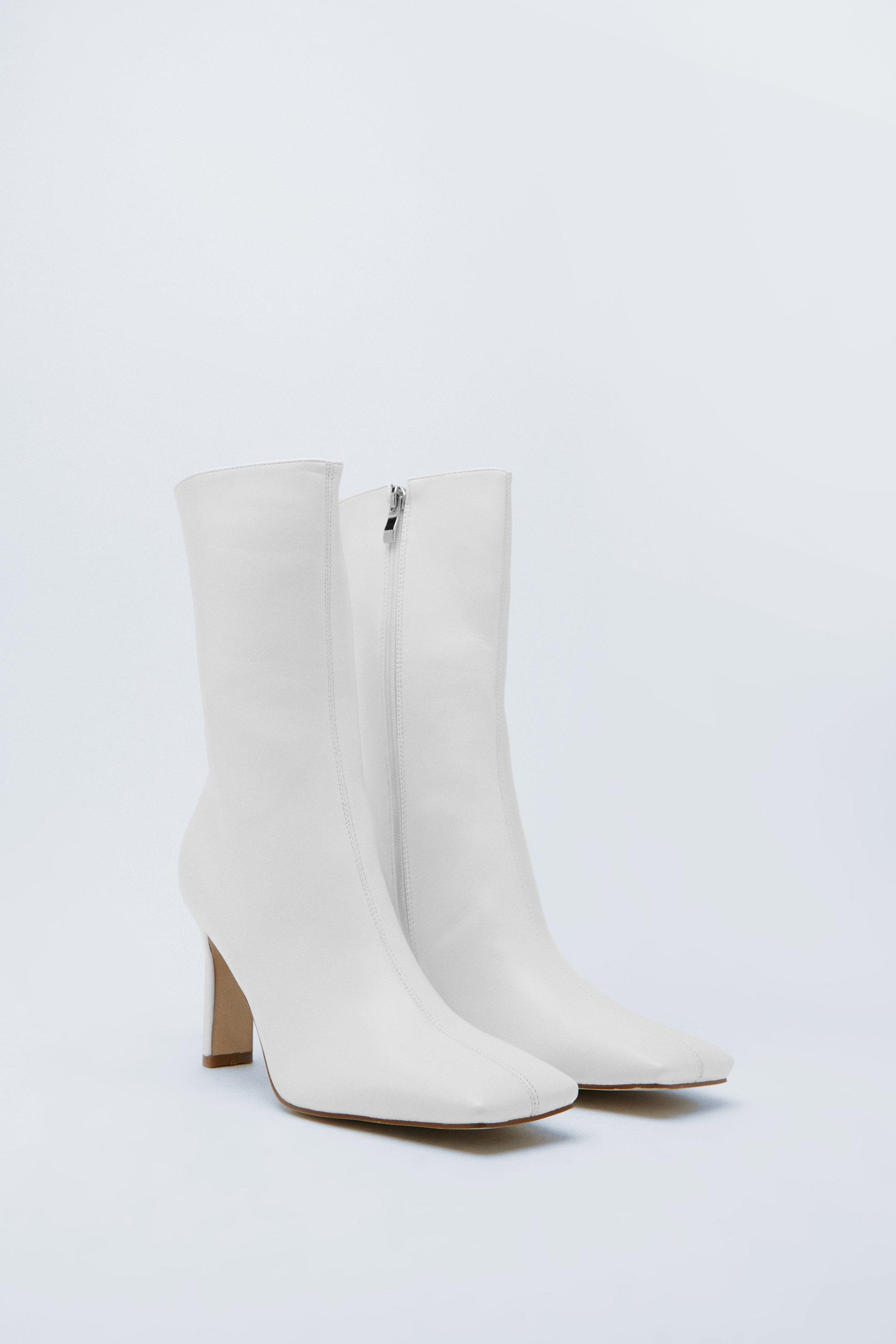 White booties hot sale nasty gal