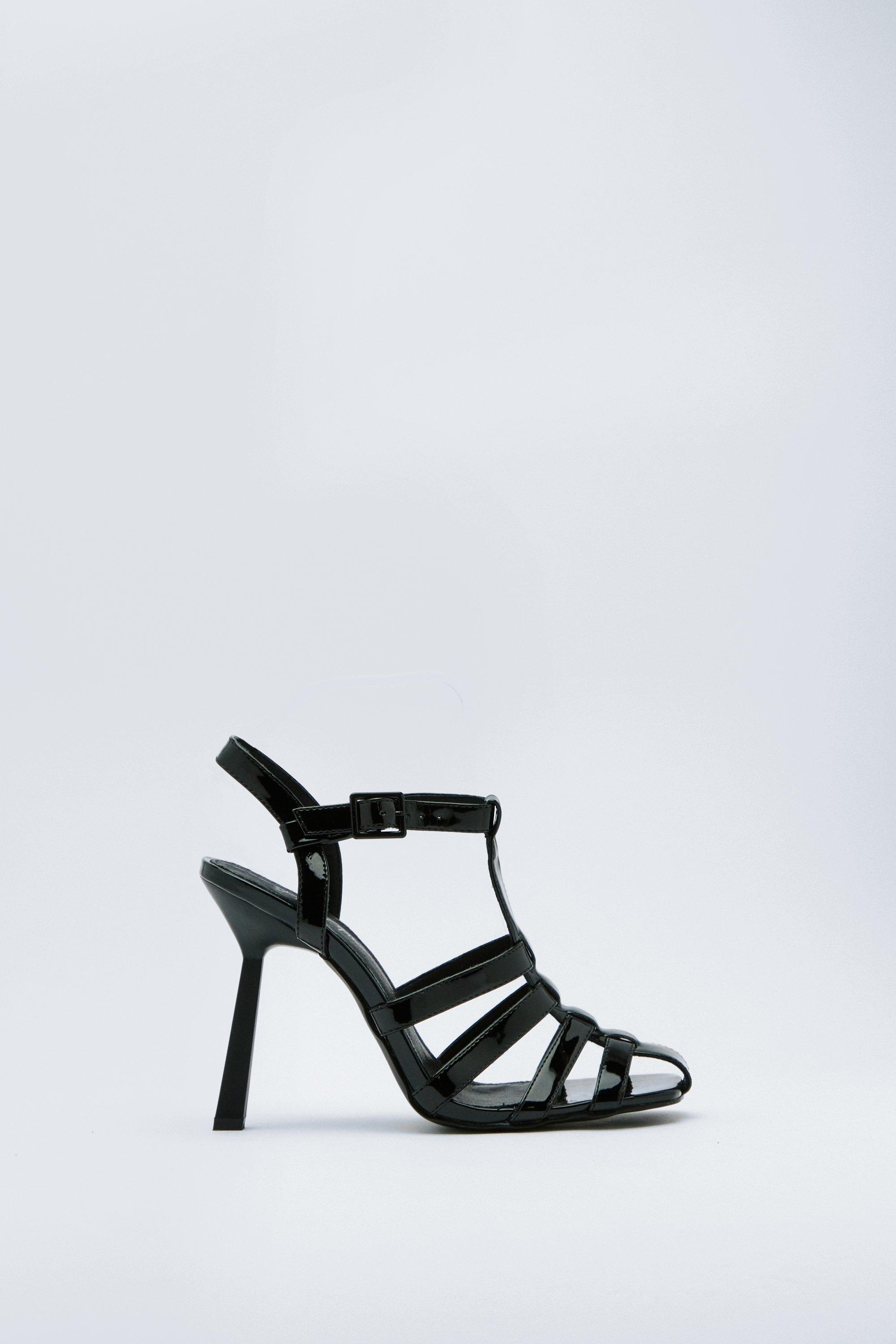 Caged high heels best sale