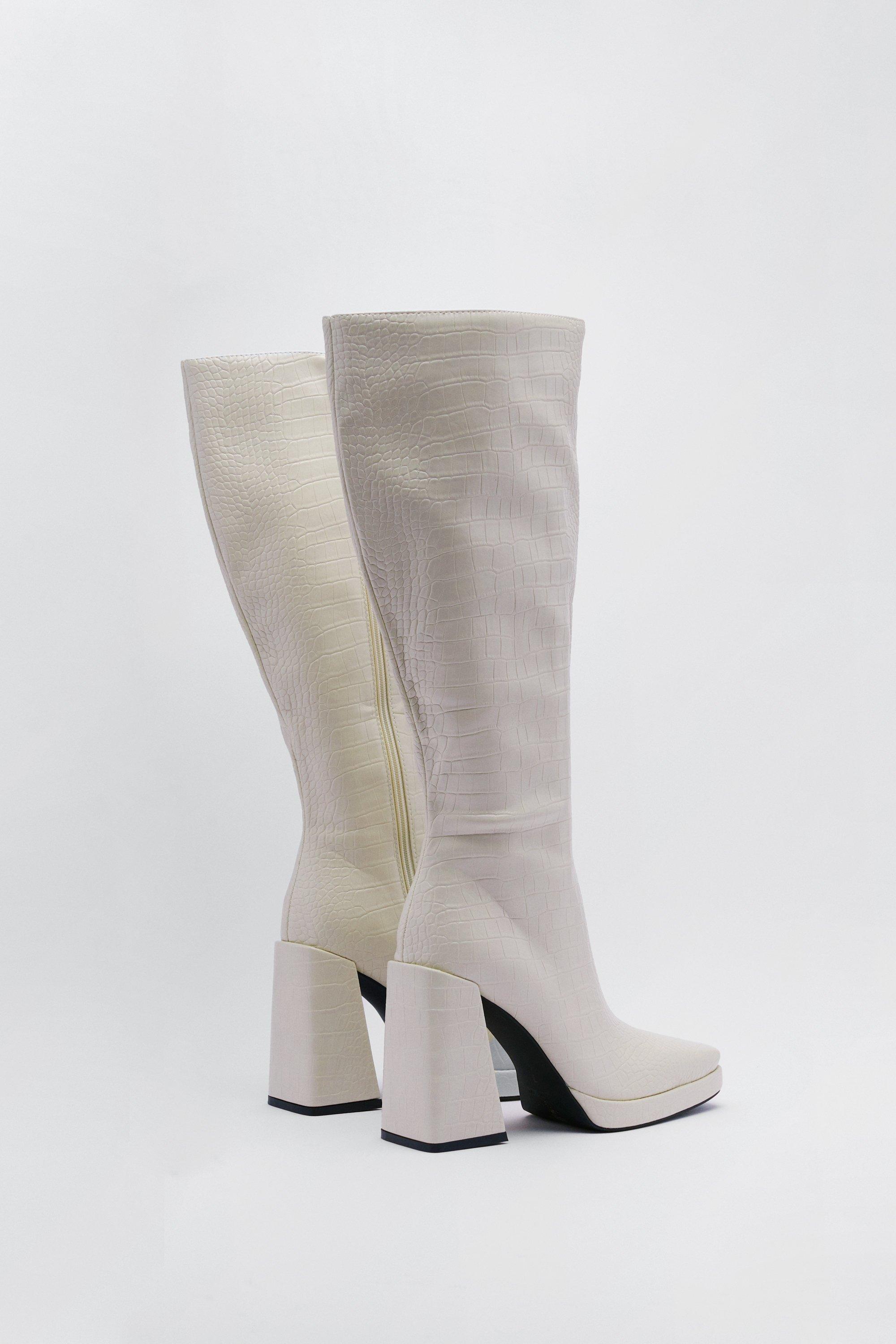 Nasty gal white on sale booties