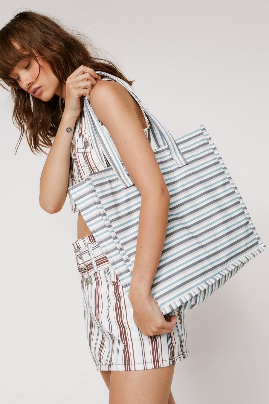 Stripe Oversized Tote Bag