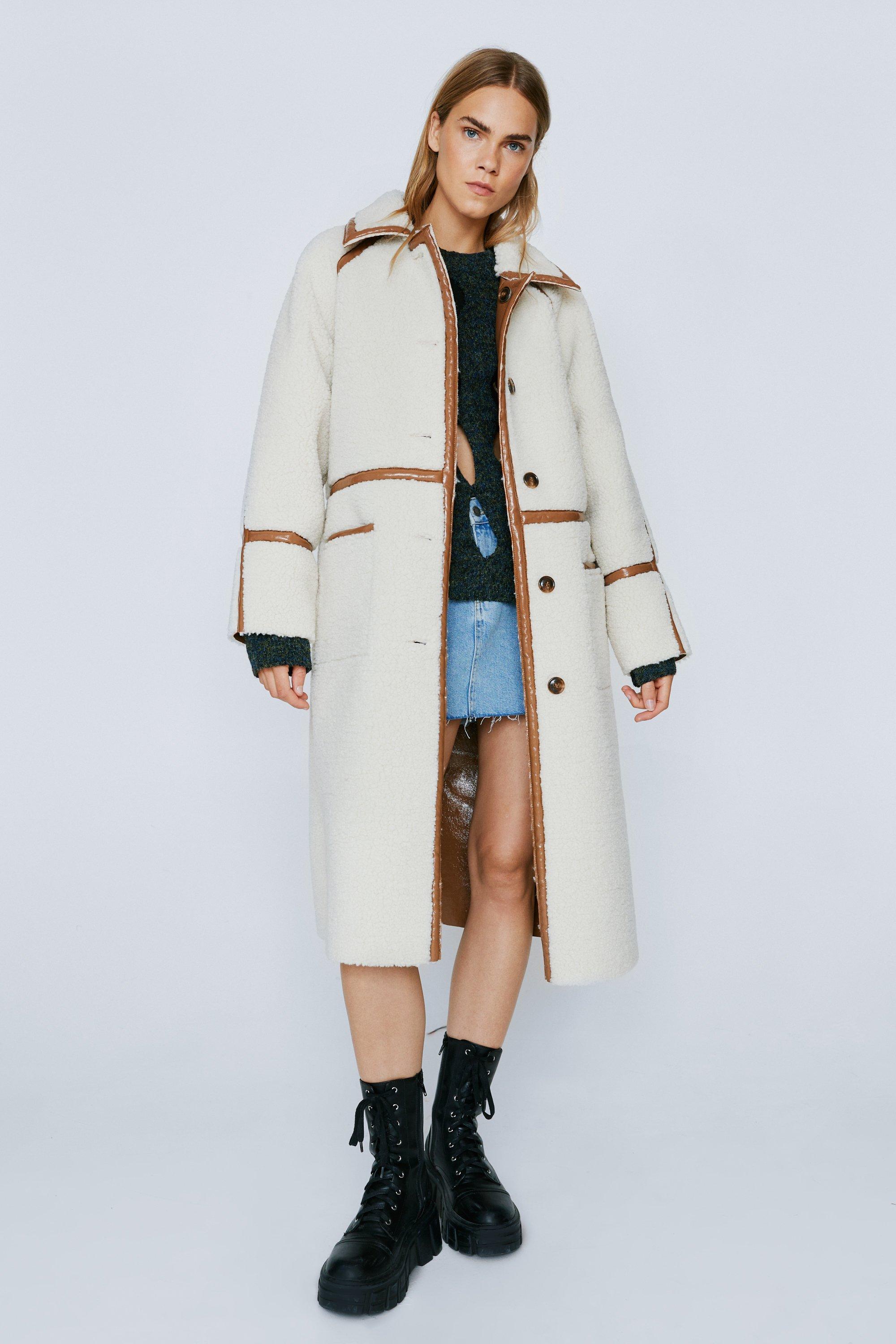 Borg hot sale cocoon coat