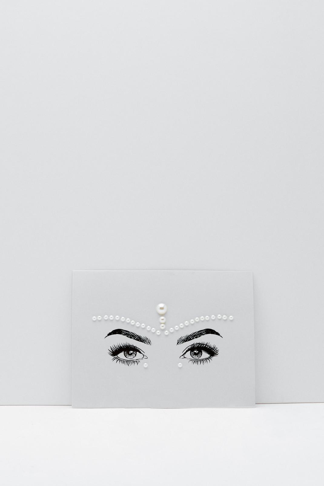 Bijoux de visage avec perles, Pearl image number 1