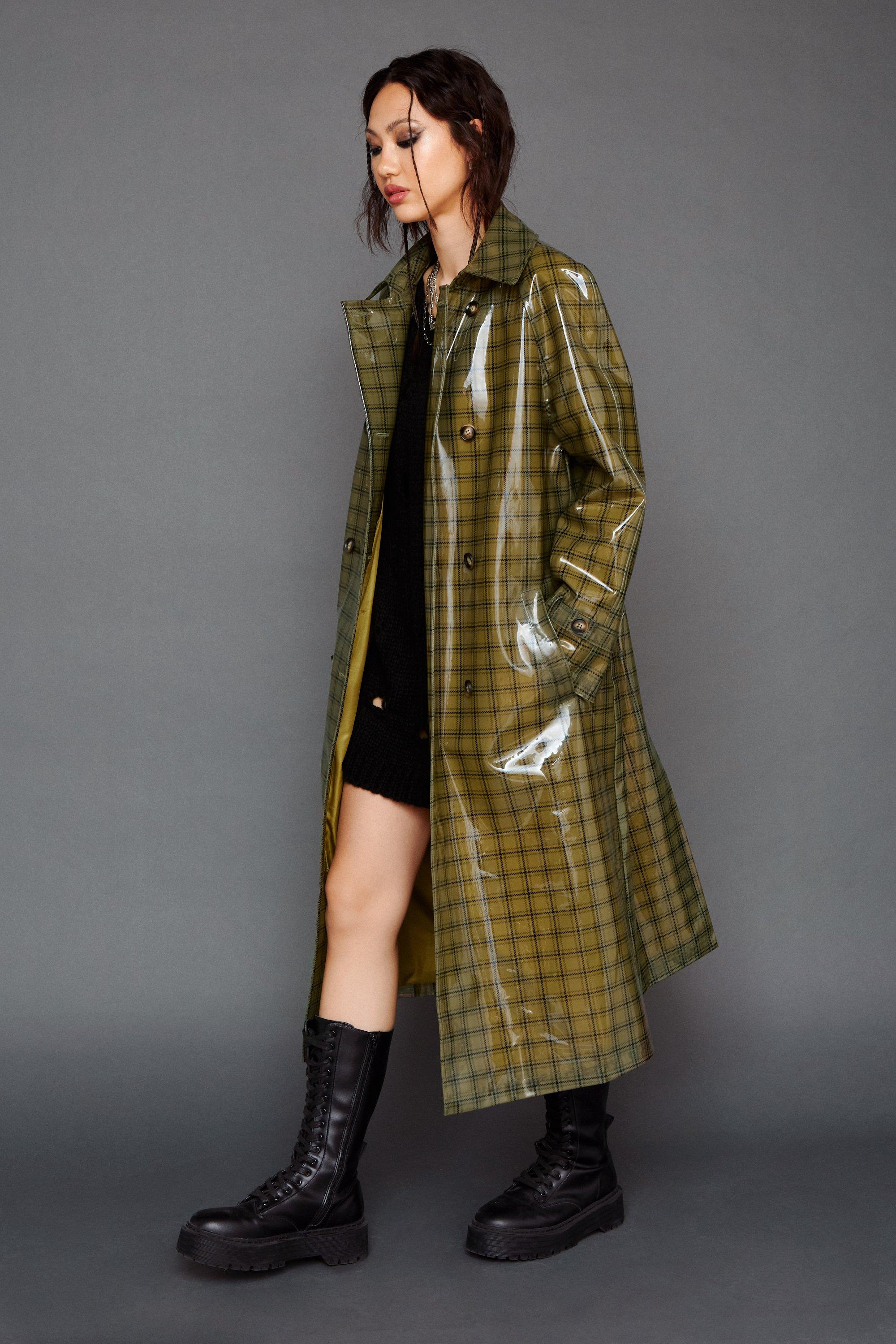 Vinyl mac 2025 trench coat