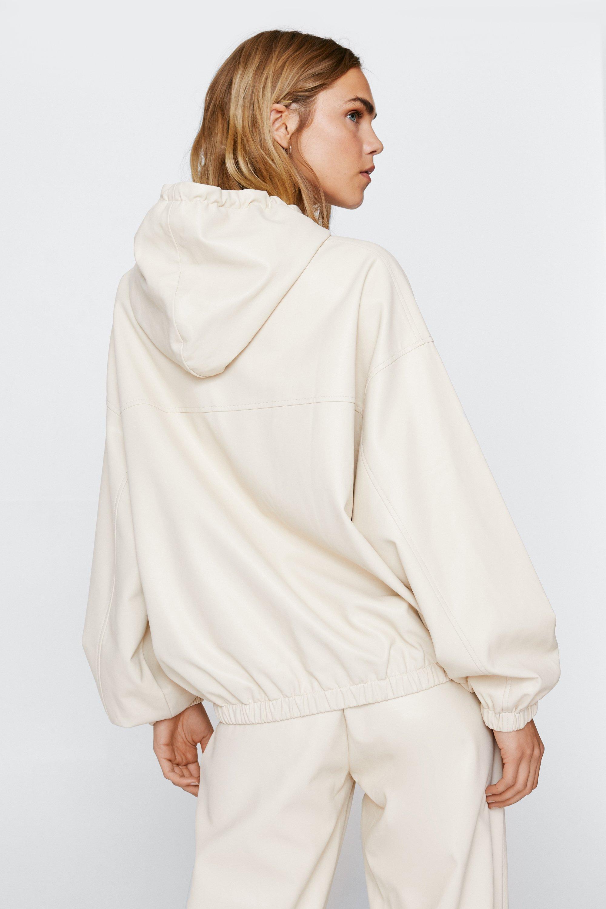 Nasty gal 2025 white hoodie