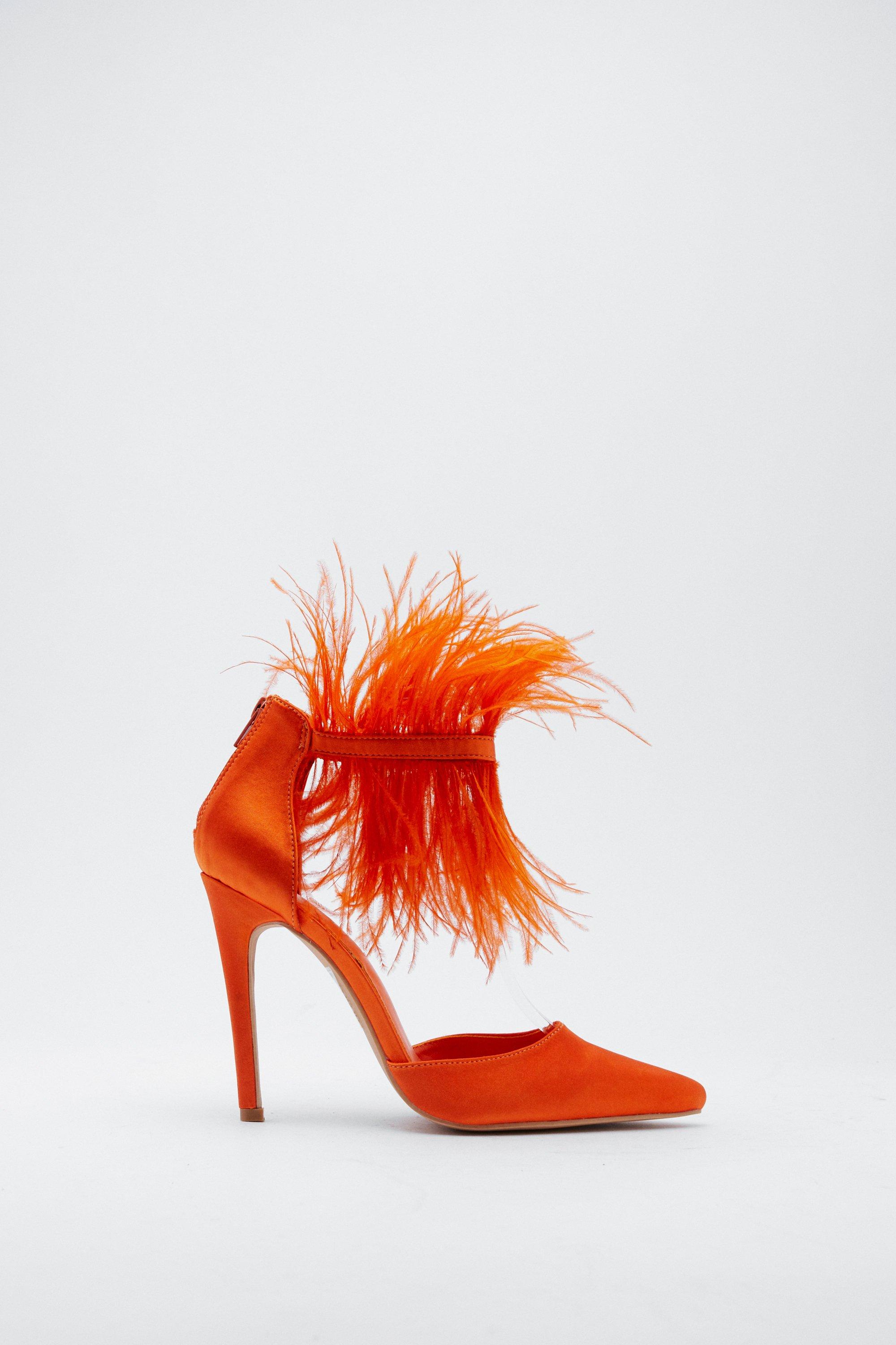 Orange court heels best sale