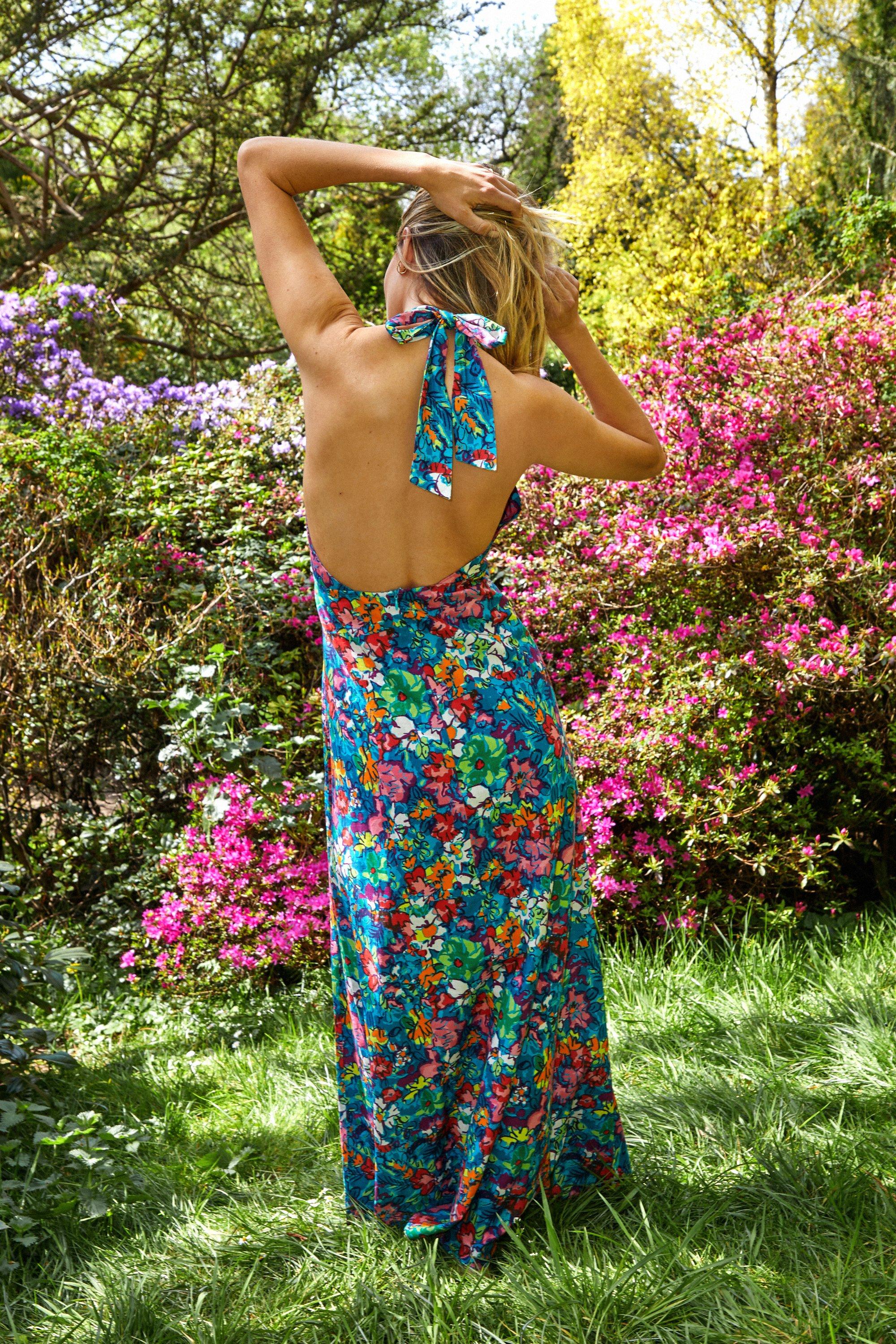 Plunge Floral Maxi Dress | Nasty Gal