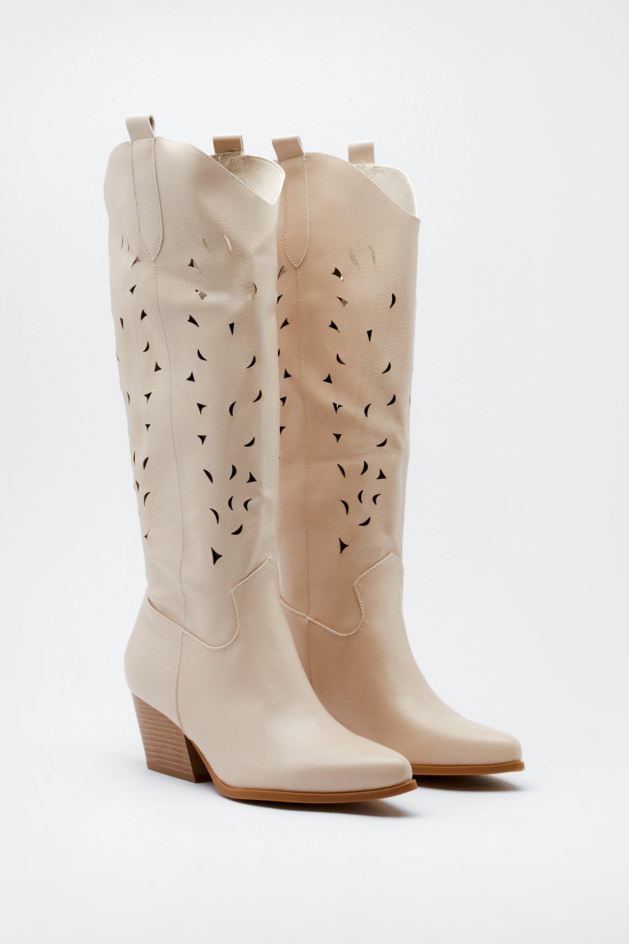 Cut out best sale western boots