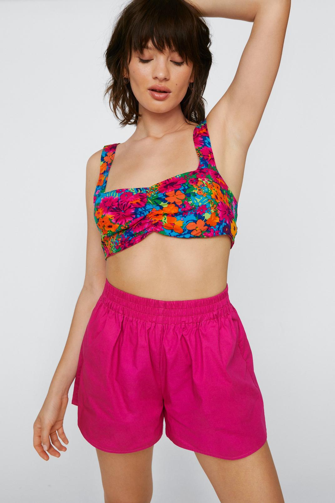 Petite Poplin Boxer Two Piece Shorts image number 1