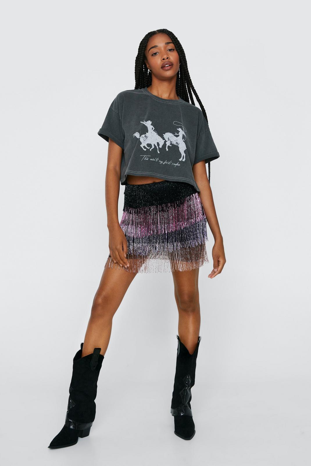 Western Rodeo Cropped Overdyed T-Shirt, 105 image number 2