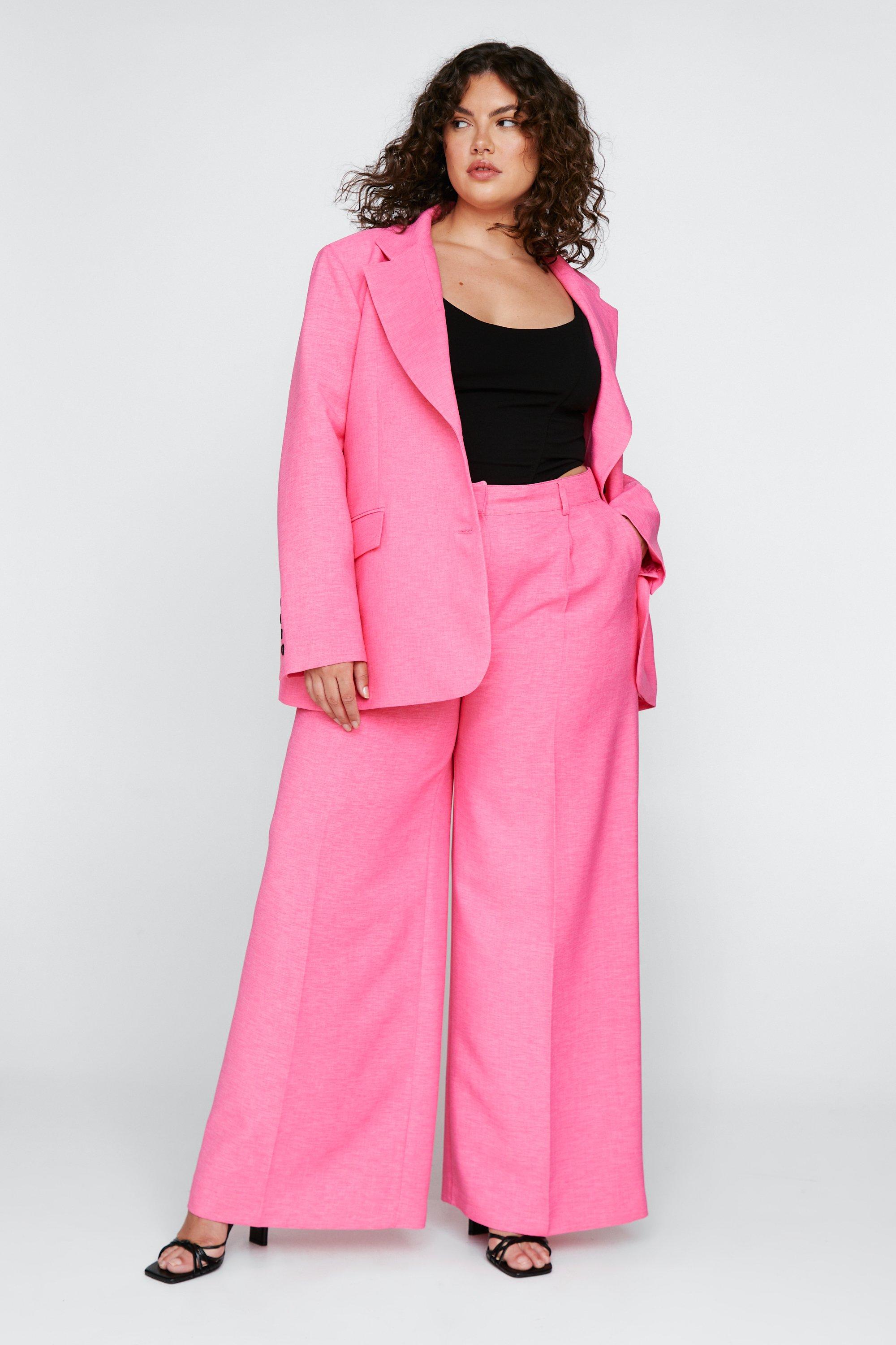 plus size hot pink pants