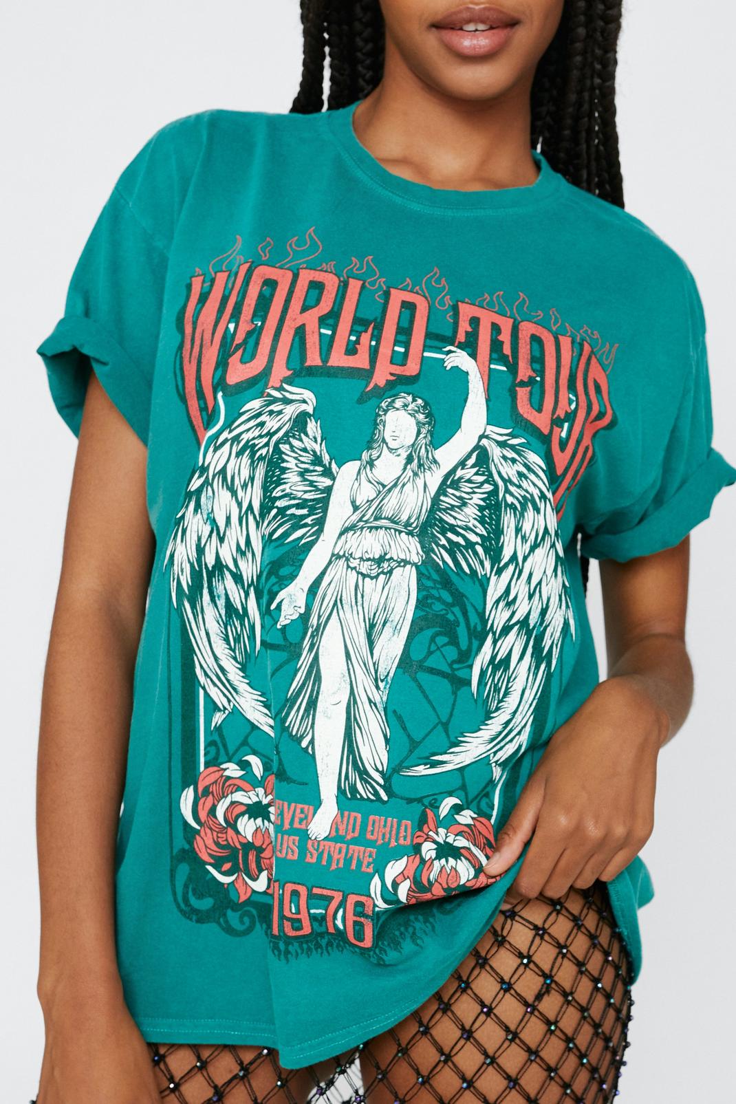 130 World Tour Graphic Oversized T-Shirt image number 2
