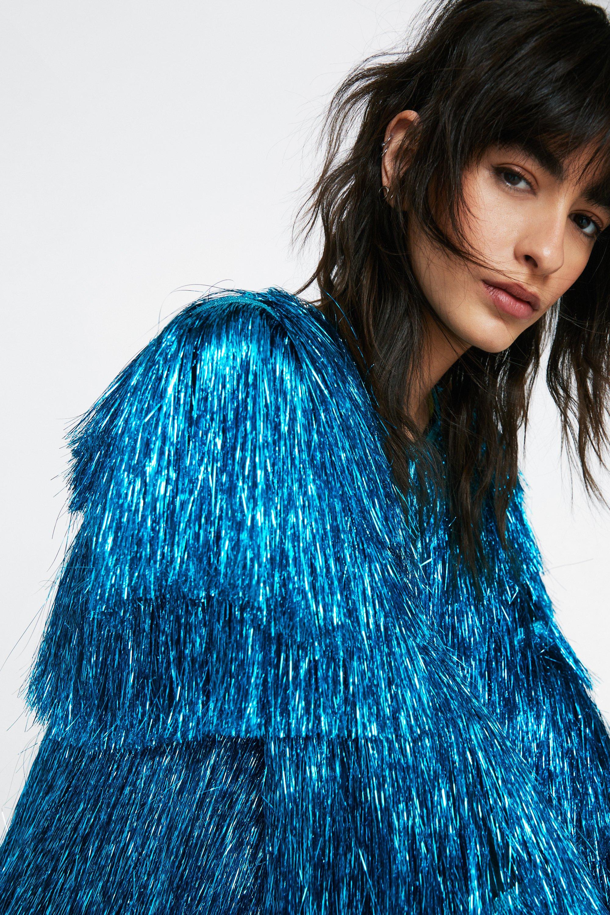 Nasty gal 2024 tinsel jacket