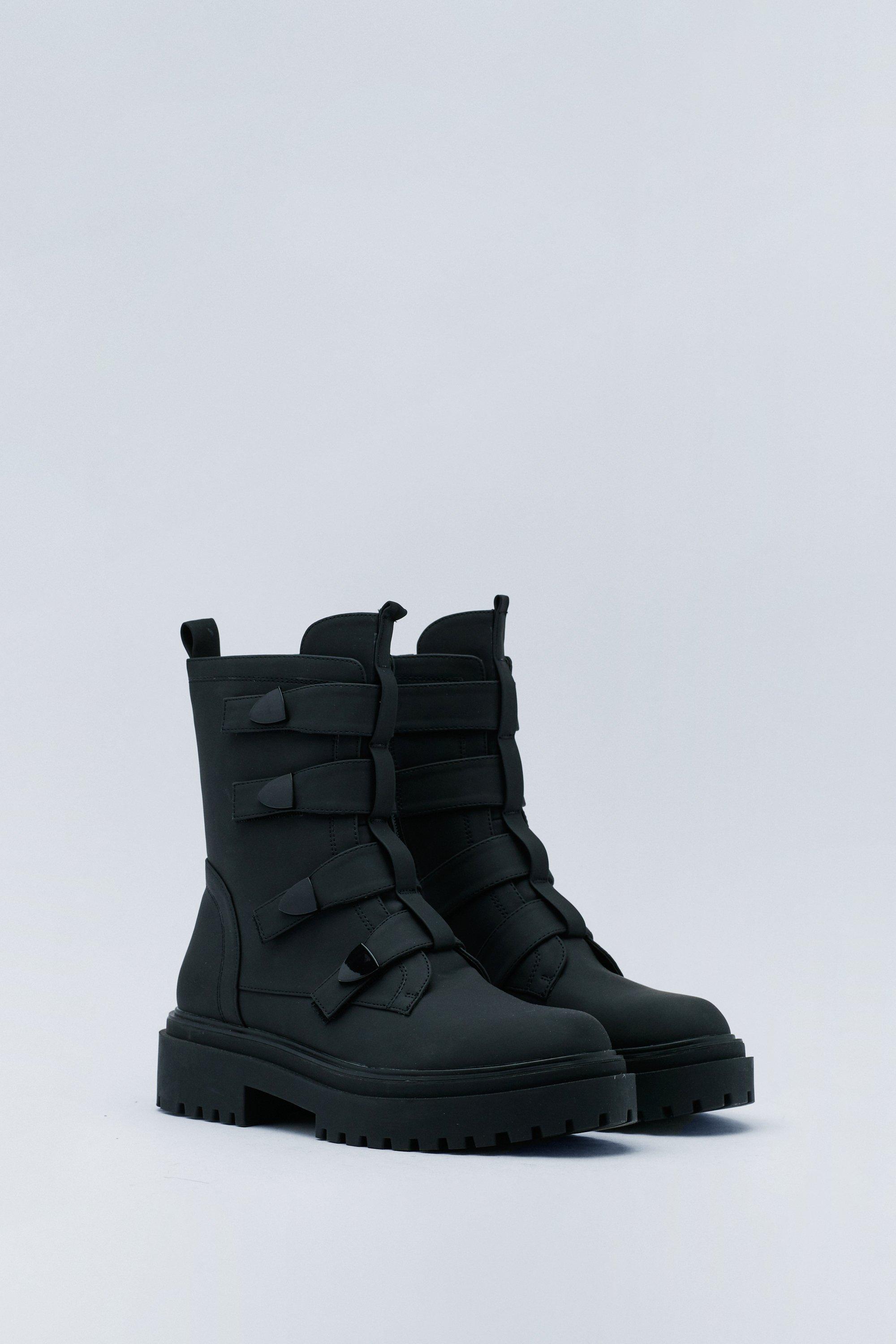 Ankle boots on sale with velcro straps