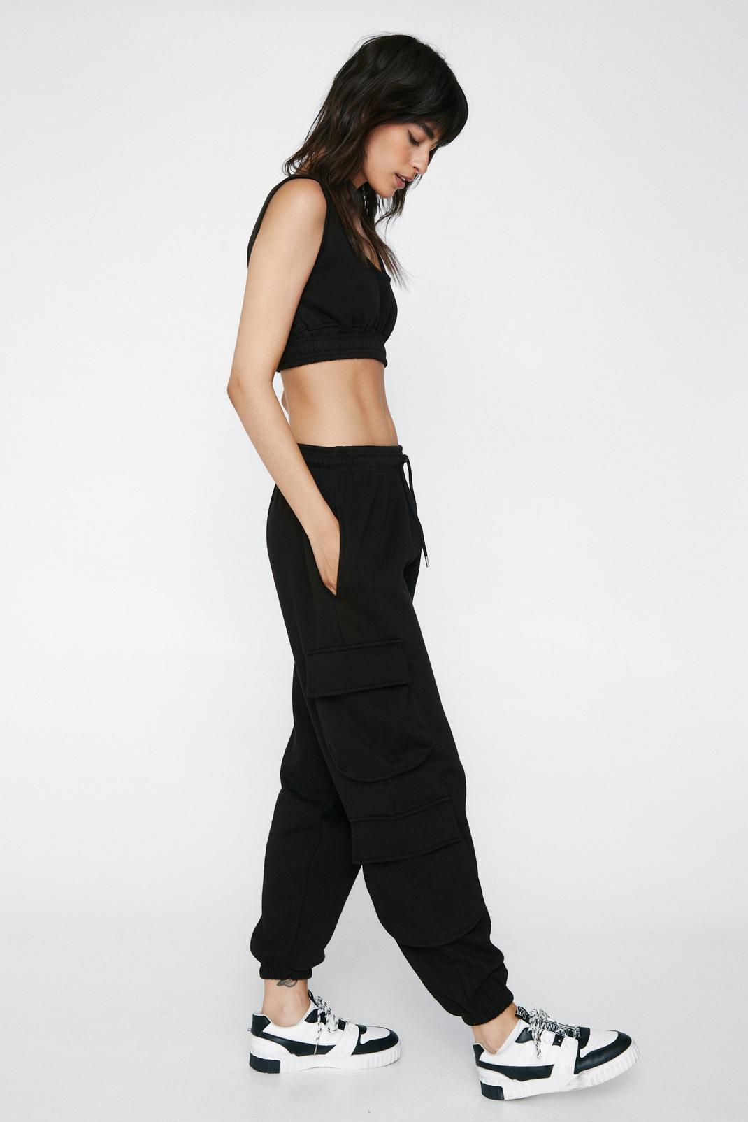 Prime - Oversized Joggers in Washed Black