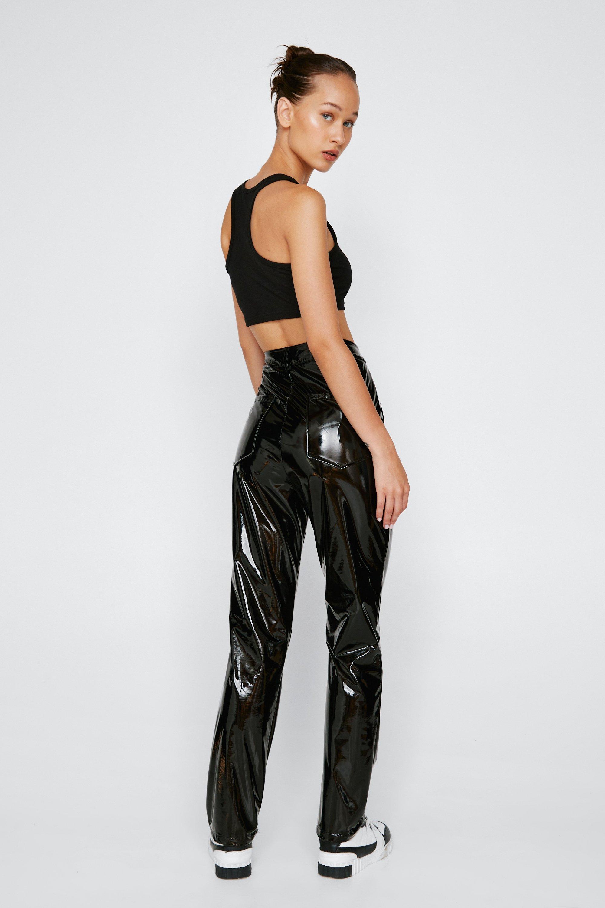 High Waist Faux Leather Leggings – Stylish LeNese Boutique