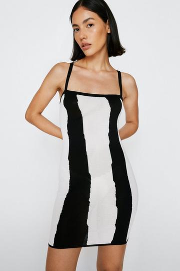 Premium Knitted Rib Mini Dress mono