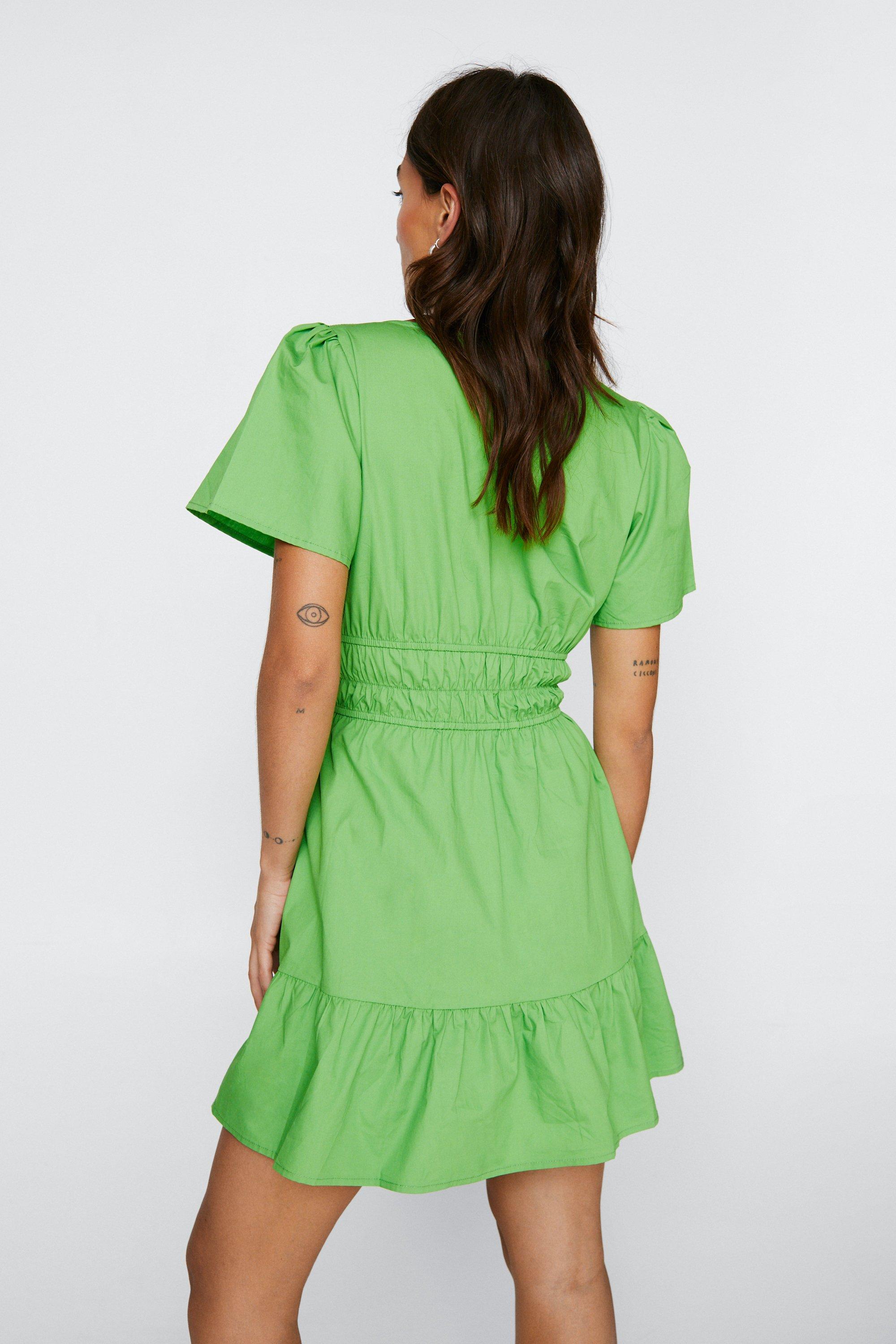 Petite frill hem dress sale