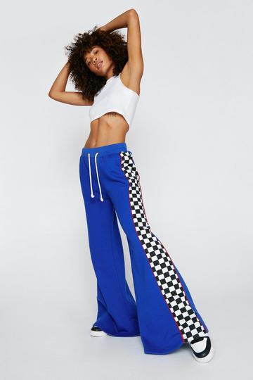 Motocross Printed Extreme Flared Jogger blue
