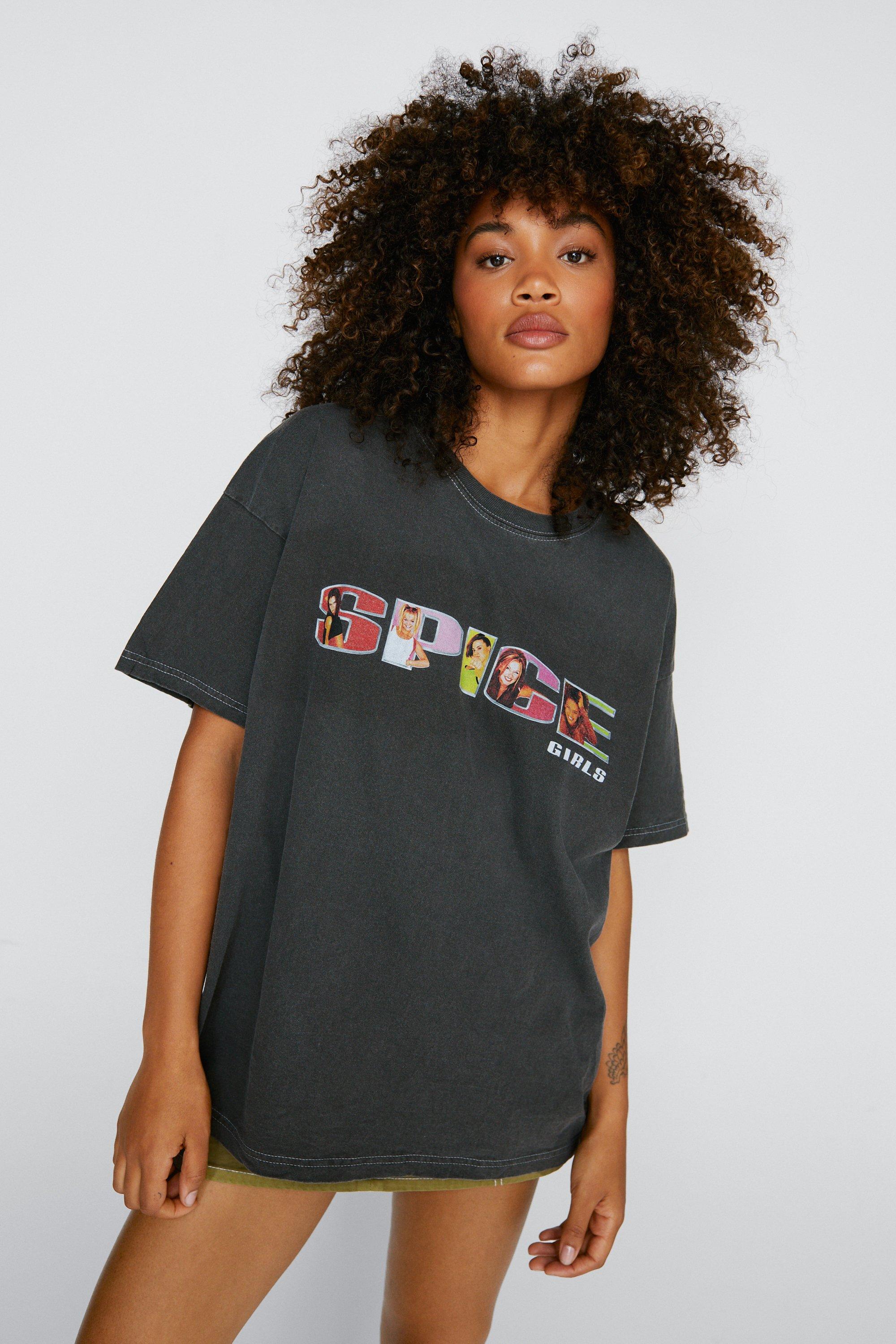 Oversized Printed T-shirt - Light gray/Spice Girls - Ladies