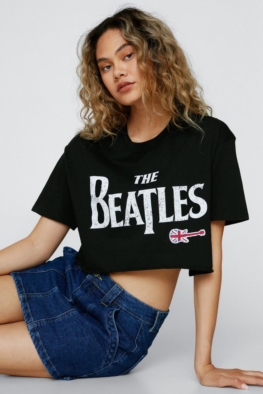 T-shirt court imprimé graphique The Beatles