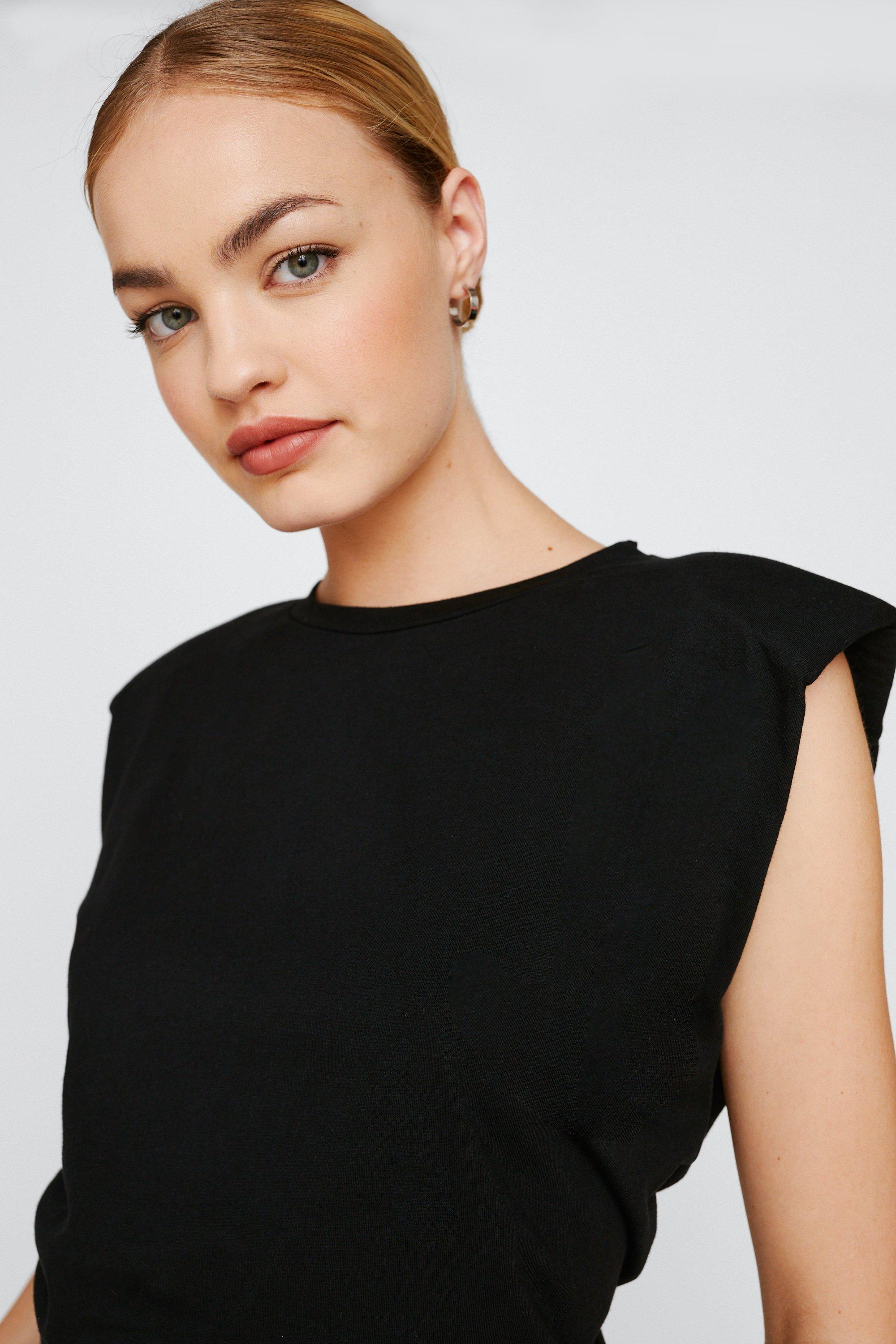 Nasty gal discount shoulder pad tee