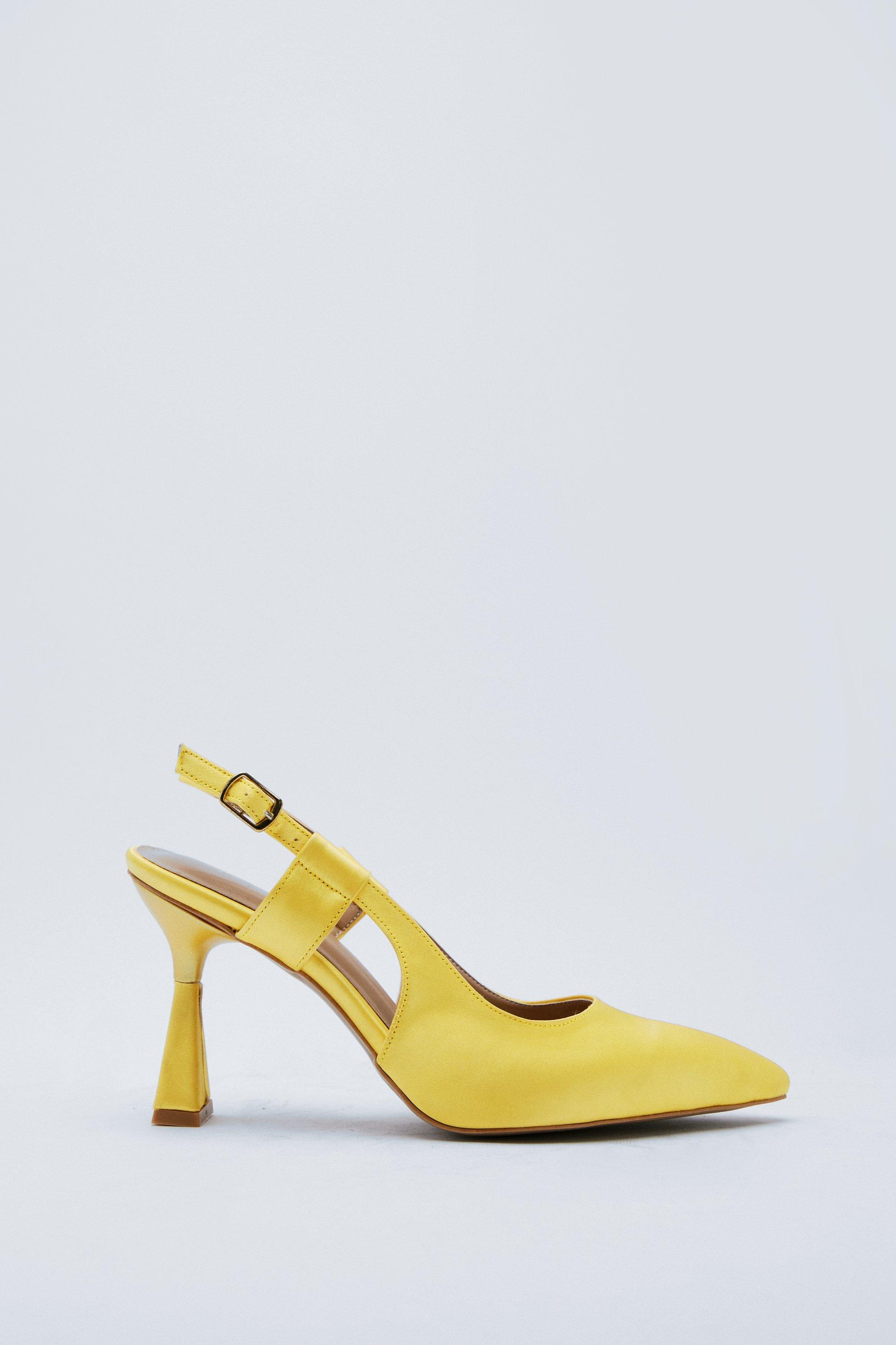 Pointed slingback court shoes