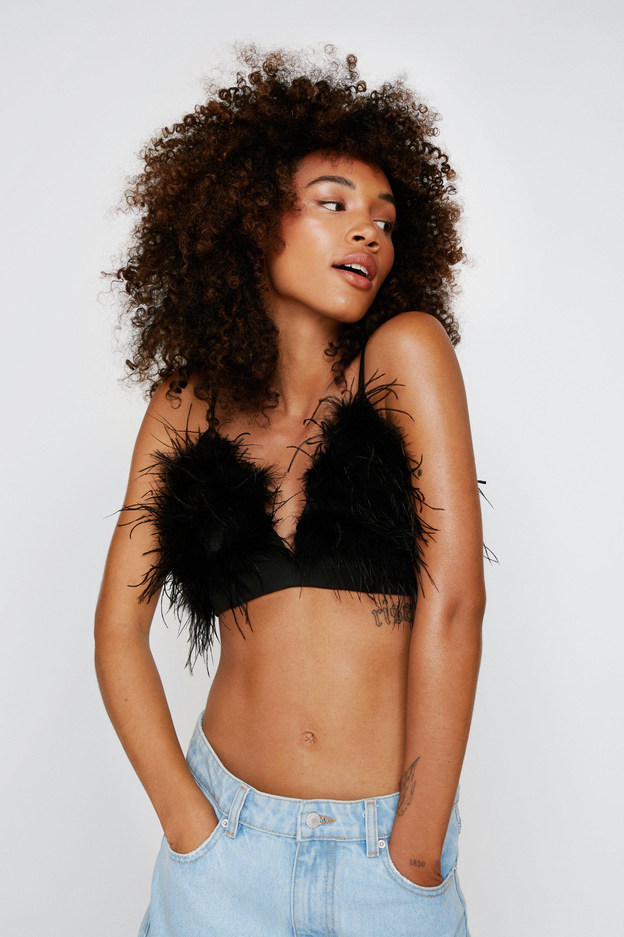 Feather Bralette Top