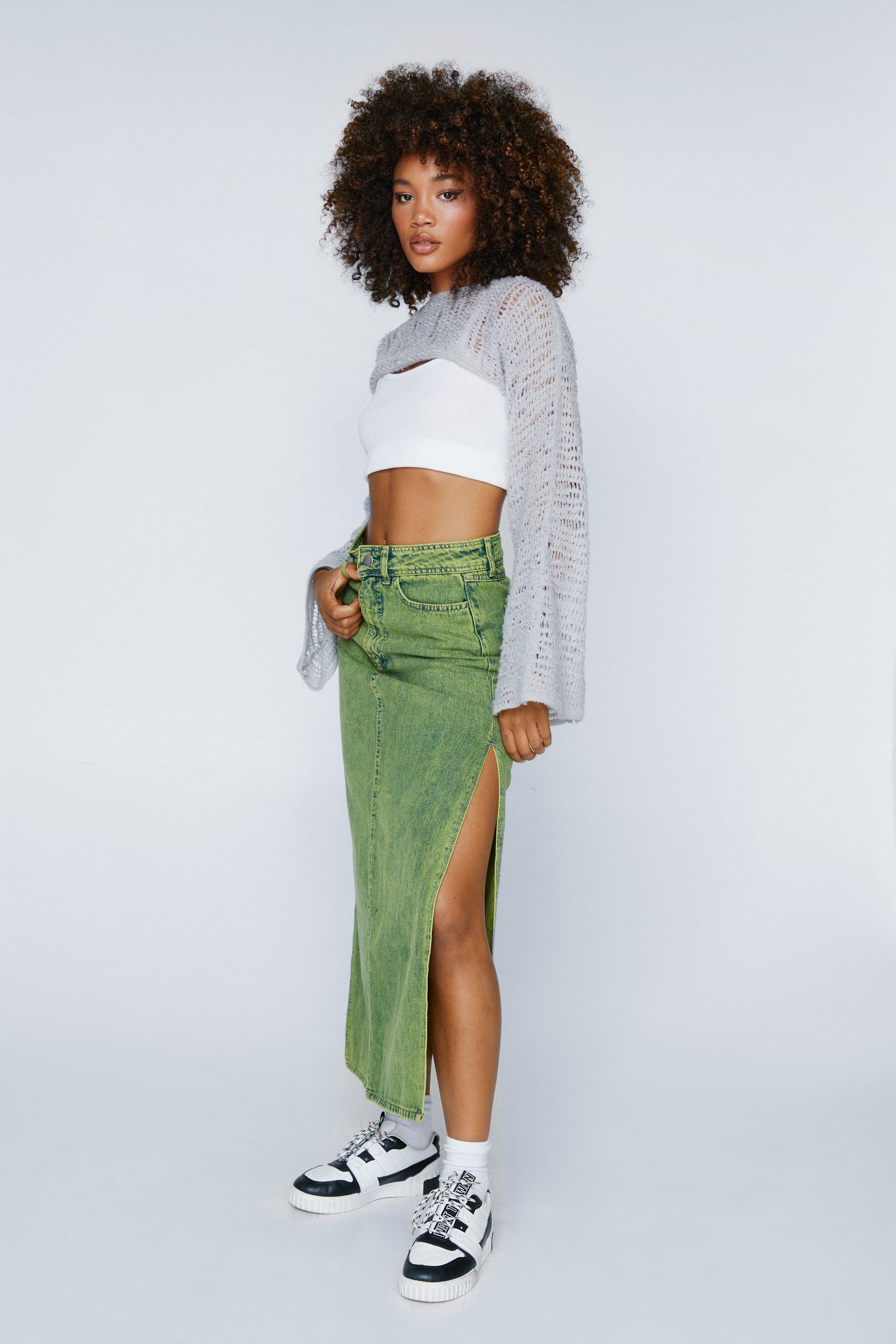 Denim skirt shop nasty gal