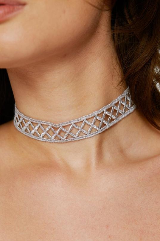 Herringbone Choker, Gold Vermeil, Women's Necklaces