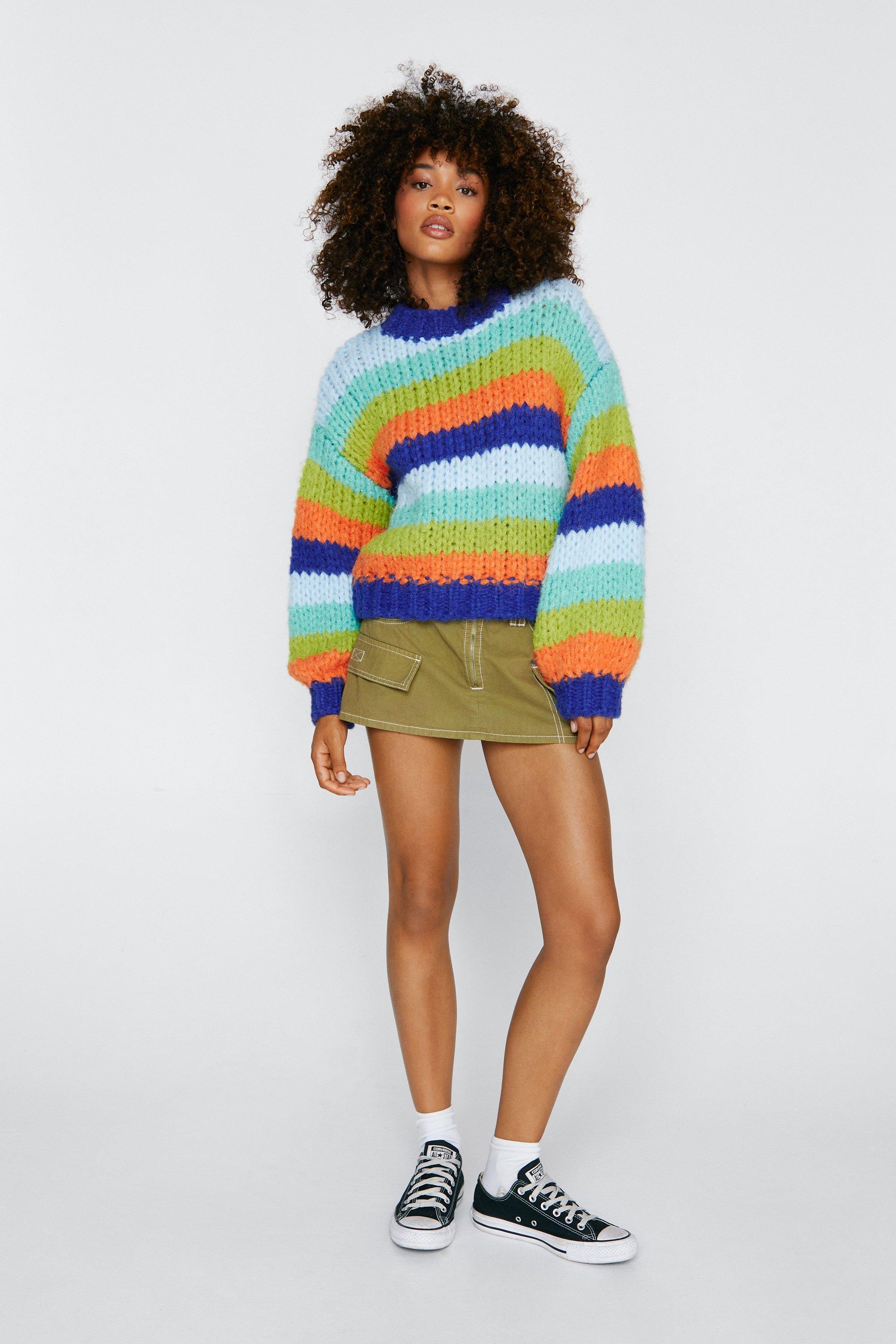 Graphic Laundry Crewneck Sweater - Multi Colour