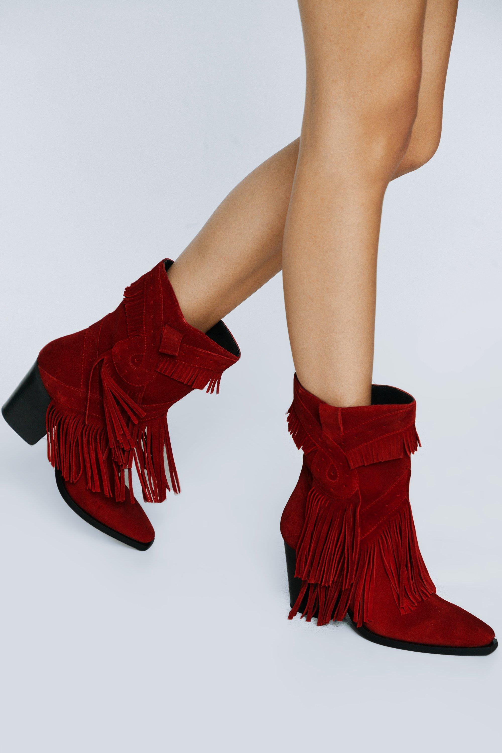 Tassel hotsell ankle boots