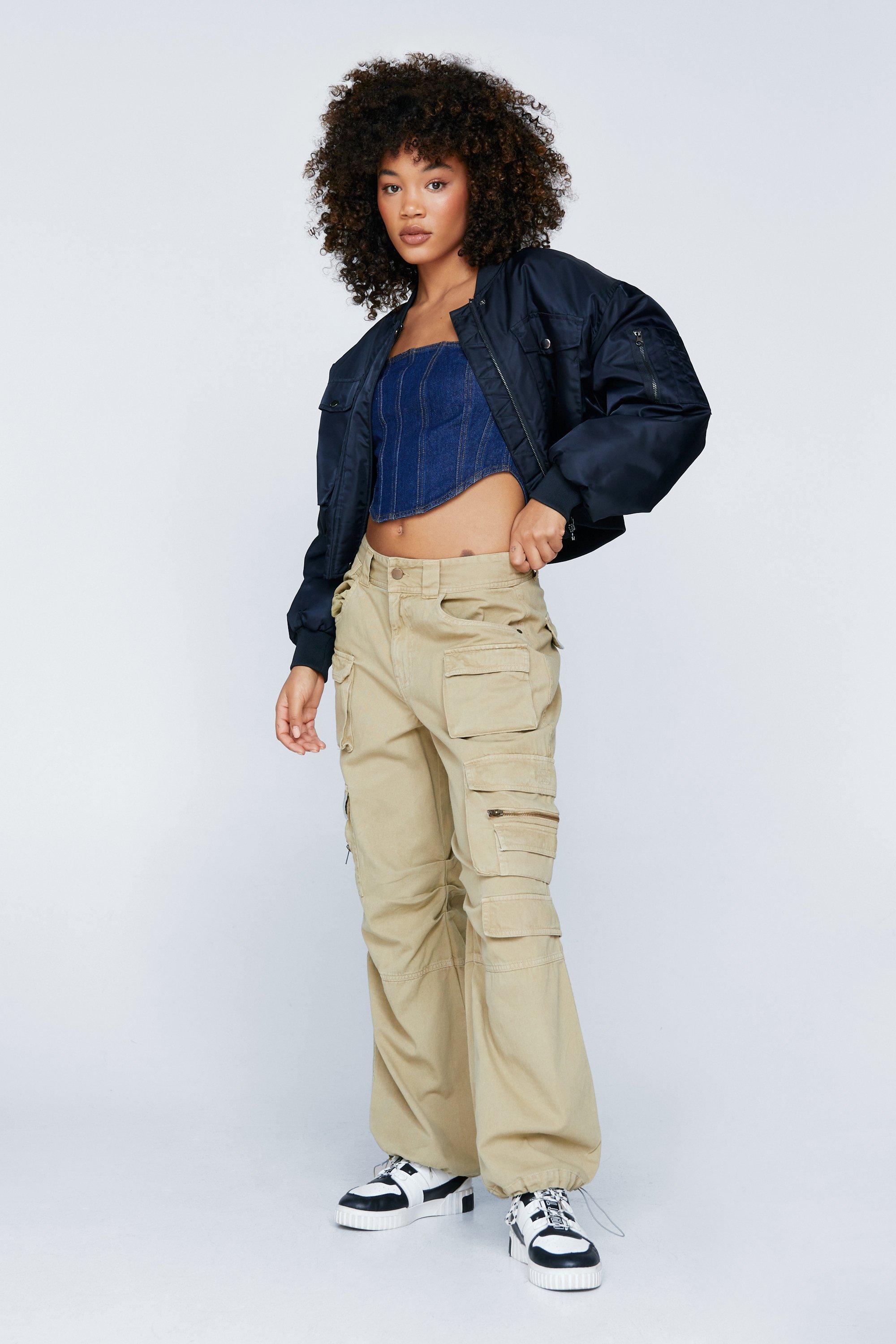 Nasty Gal Womens Plus Size Twill Utility Cargo Pants - ShopStyle