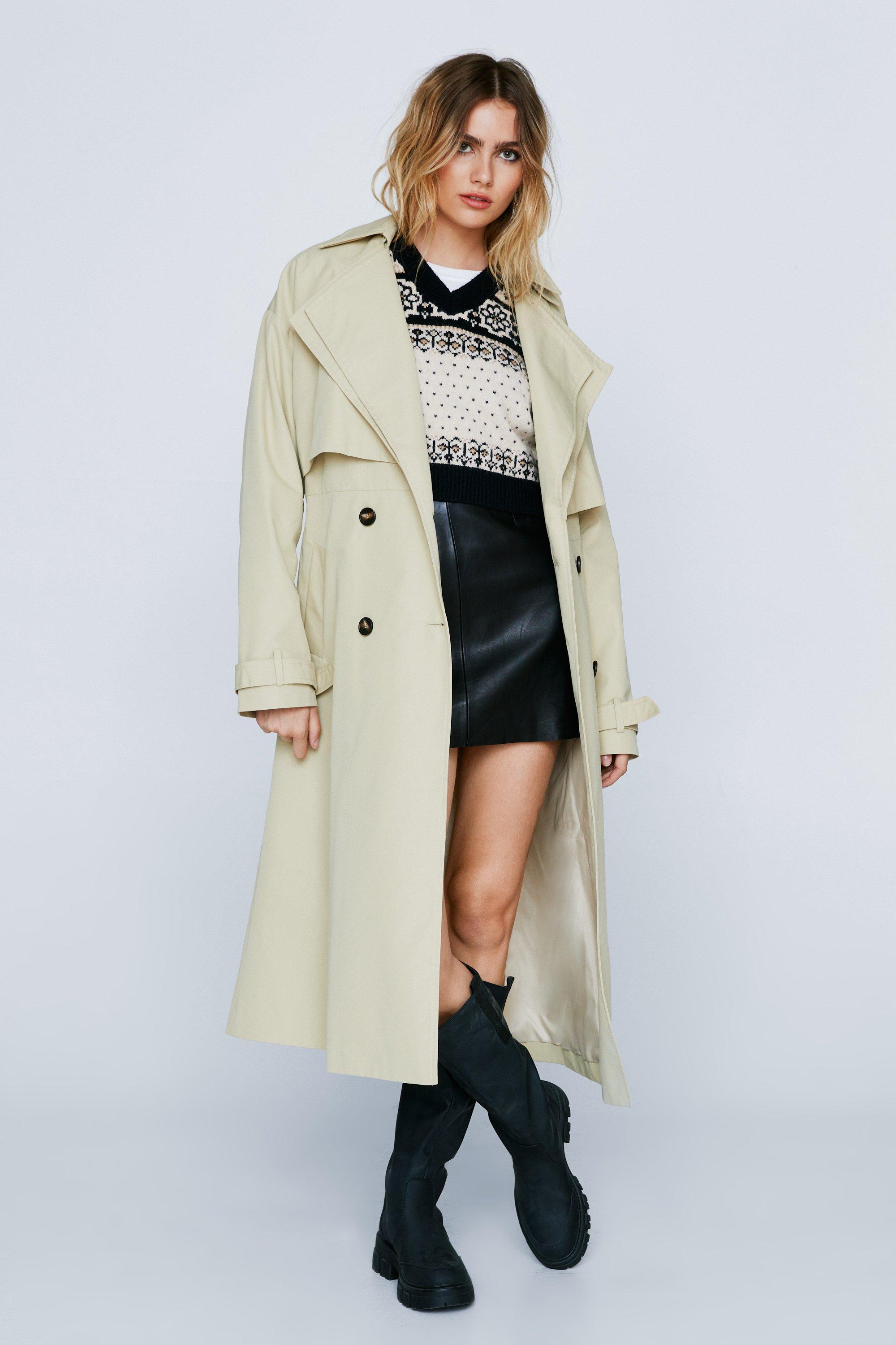 Premium Twill Double Layer Trench Coat