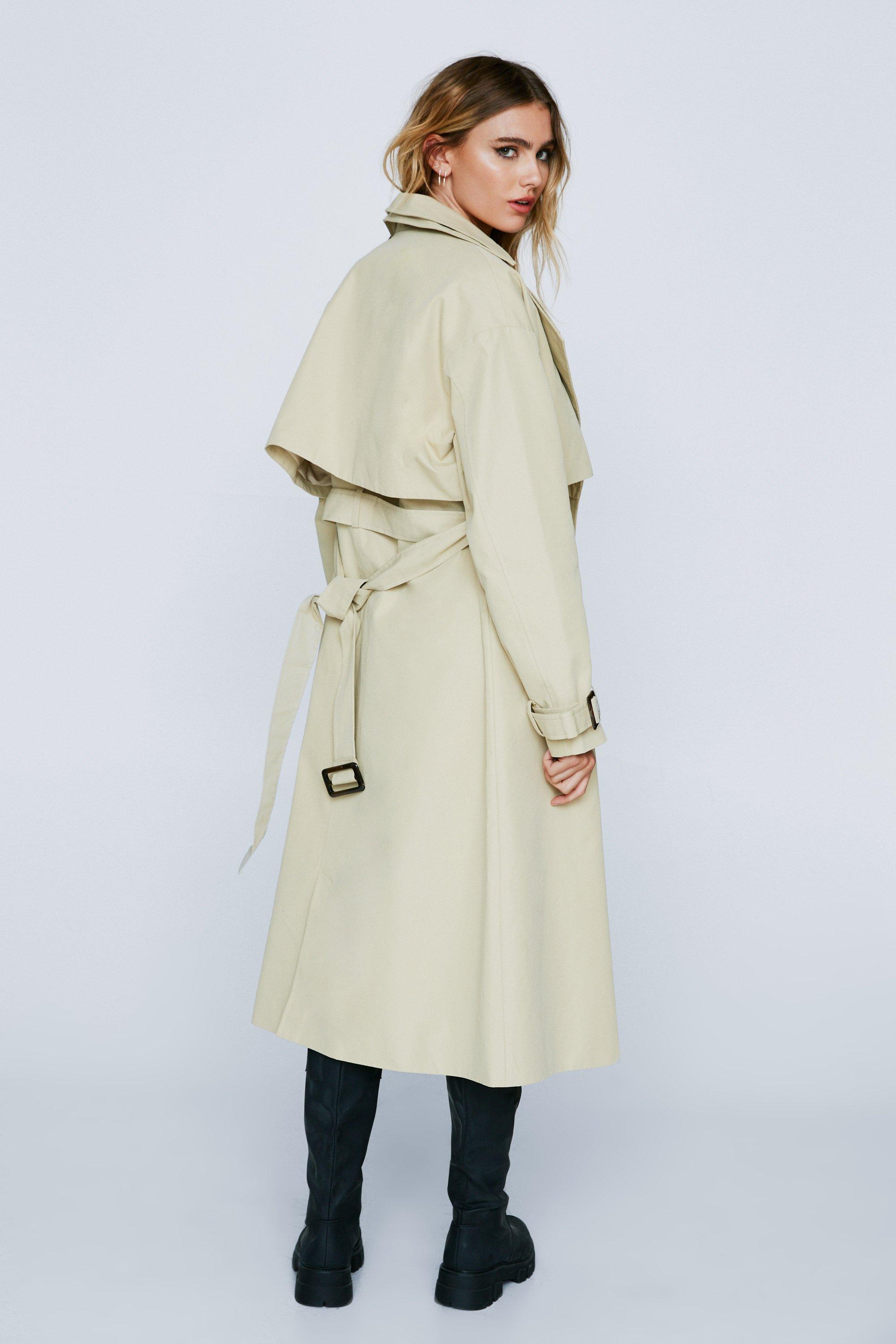 Premium Twill Double Layer Trench Coat | Nasty Gal