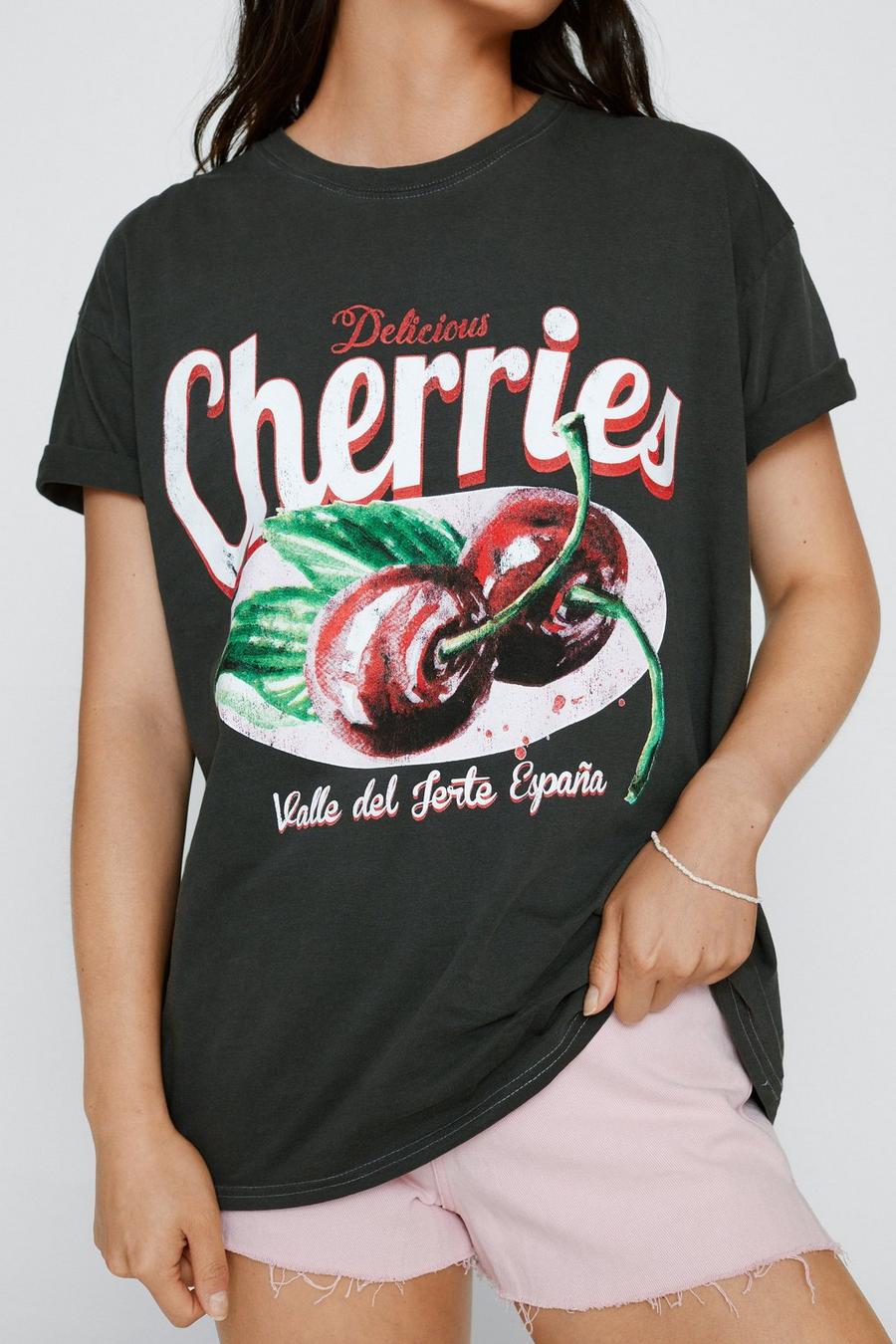 Cherries Overdyed Graphic T-shirt