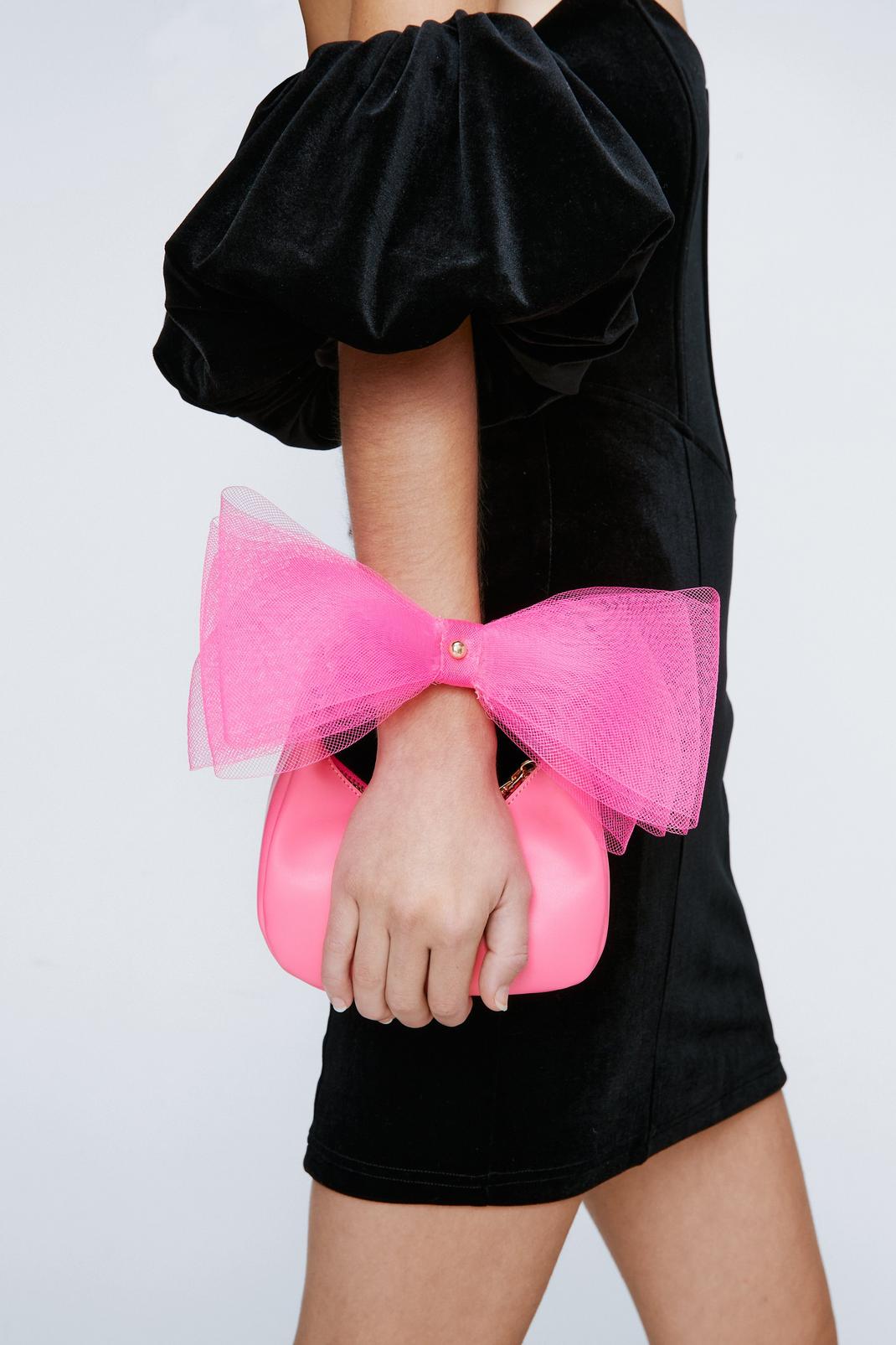 Pink Oversized Bow Wristlet Grab Bag image number 1