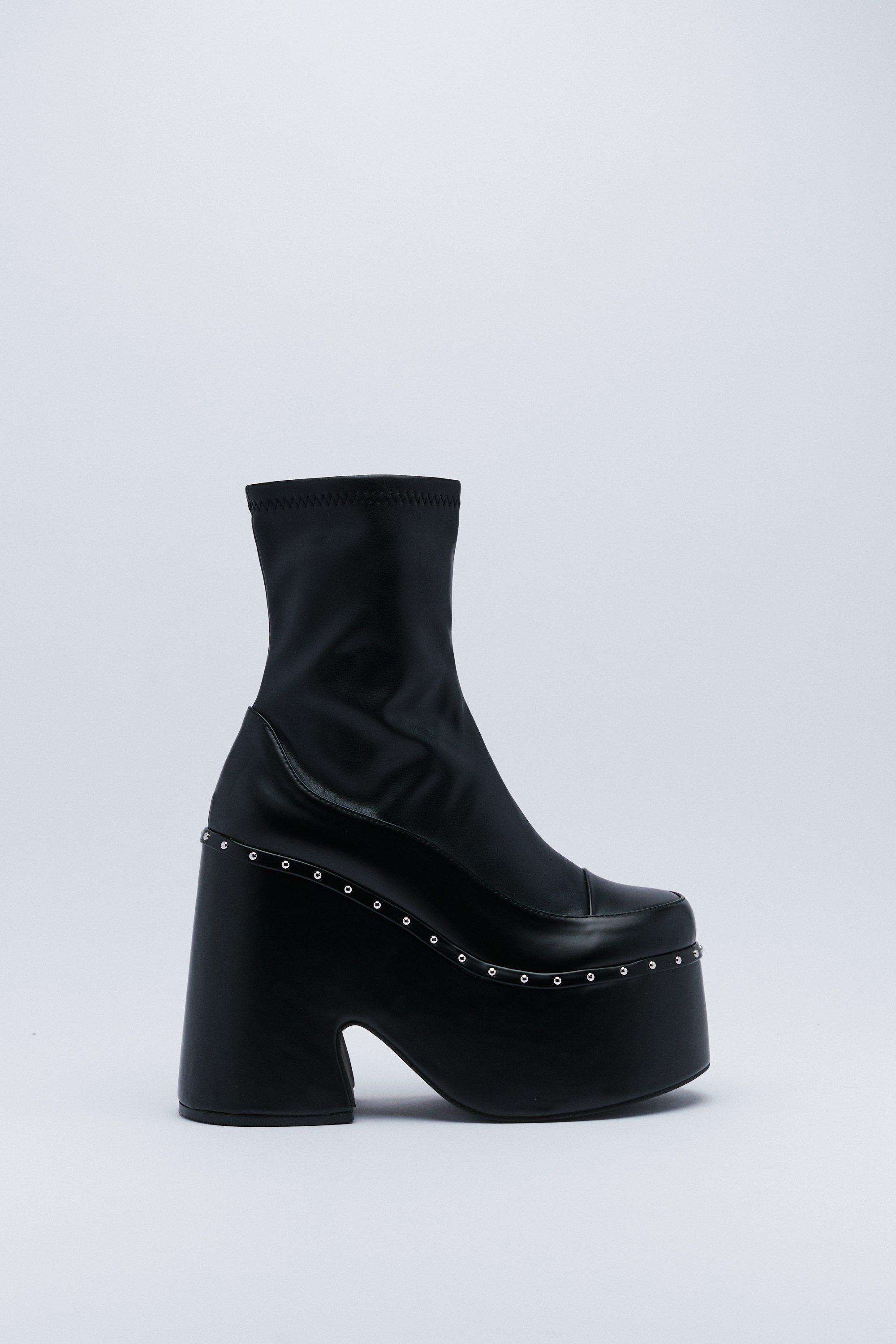 Nasty gal studded boots sale