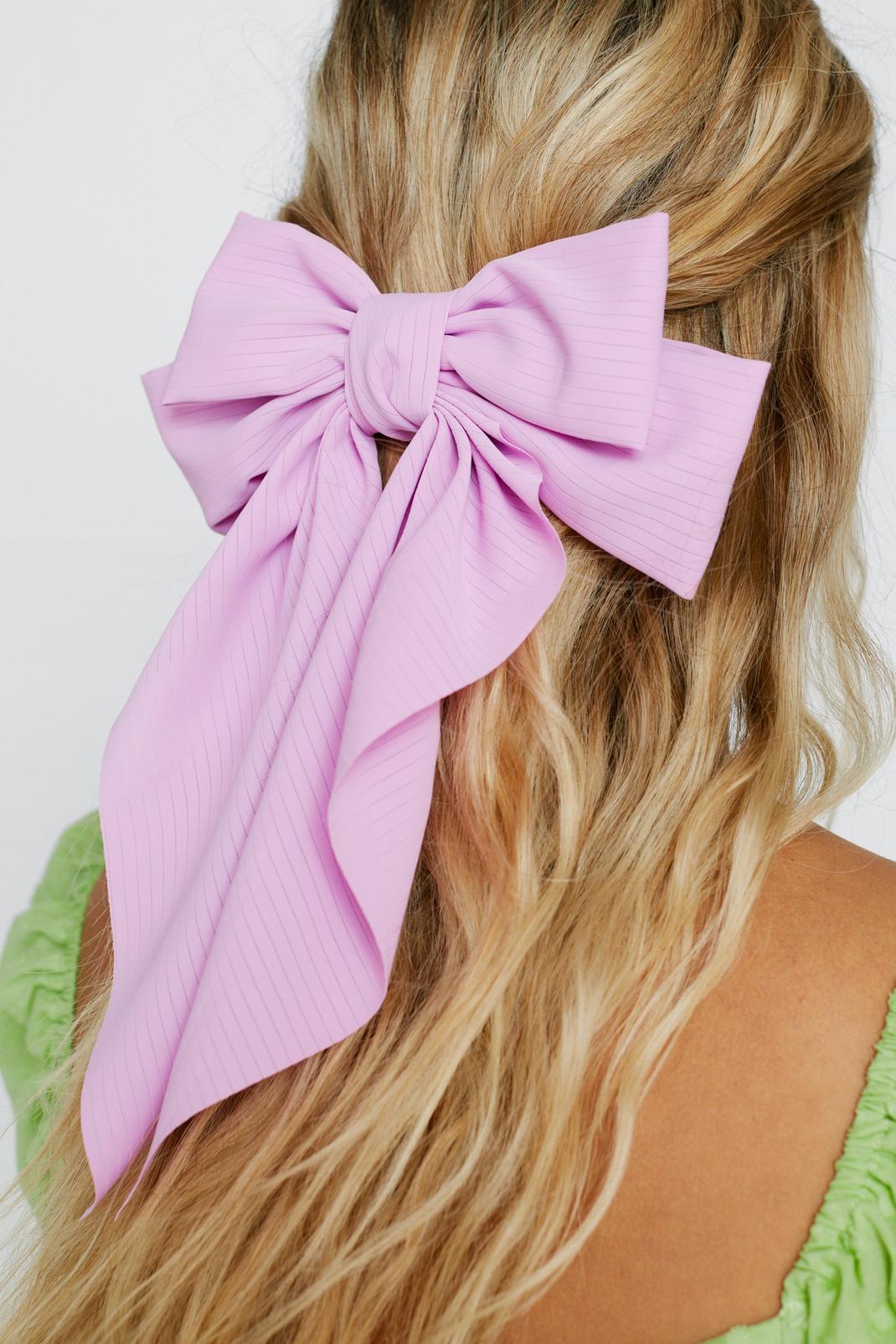 Pink Oversized Hair Bow image number 1