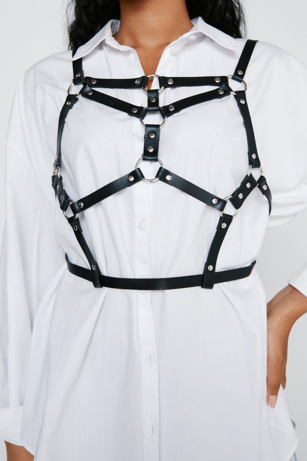 Faux Leather Body Harness image number 1
