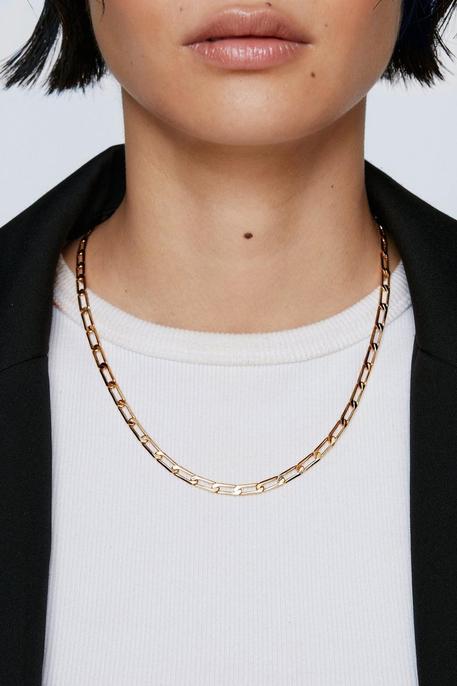 Gold Plated Chain Link Necklace
