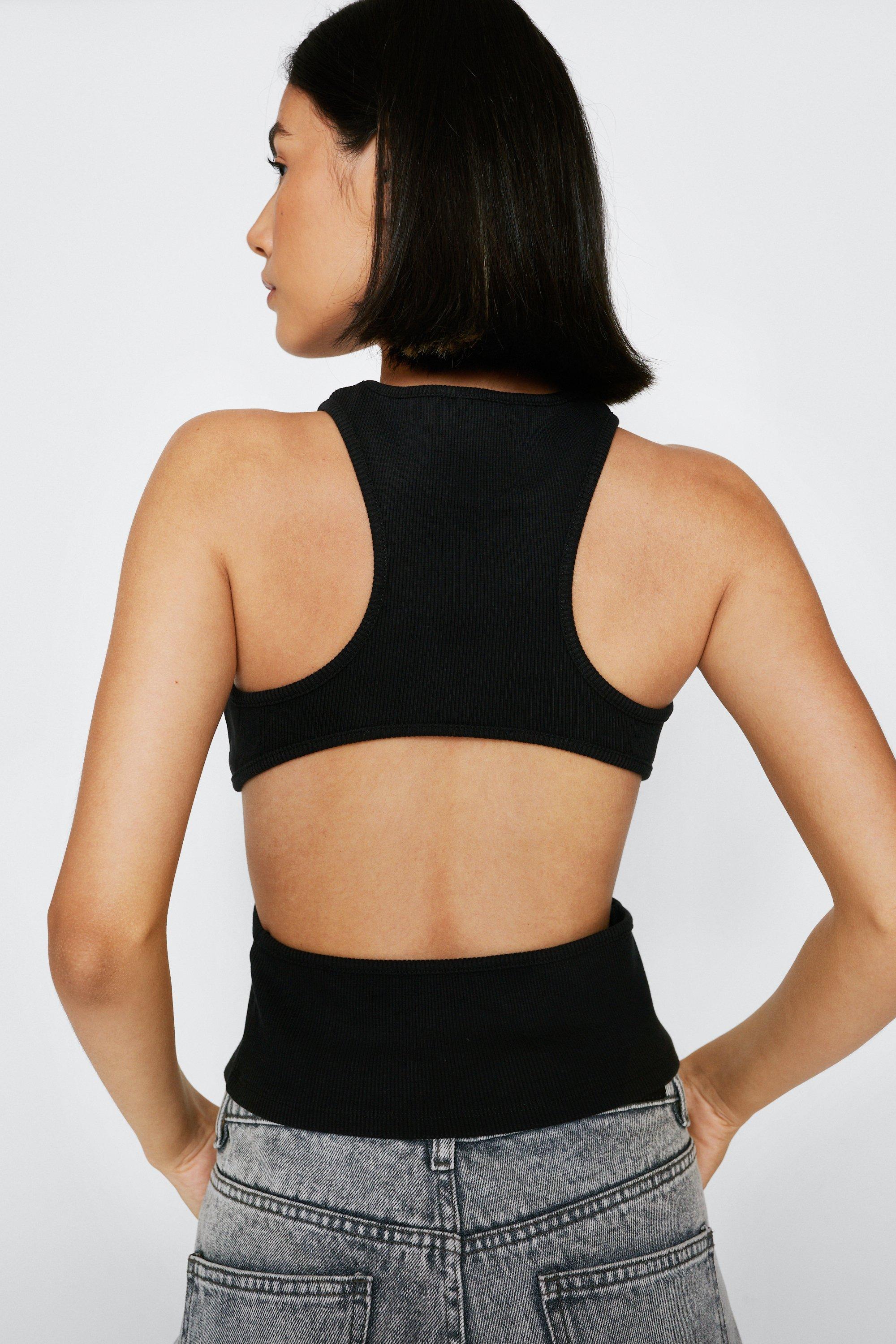 Eller enten Svig beskæftigelse Cut-Out Back Ribbed Tank Top | Nasty Gal